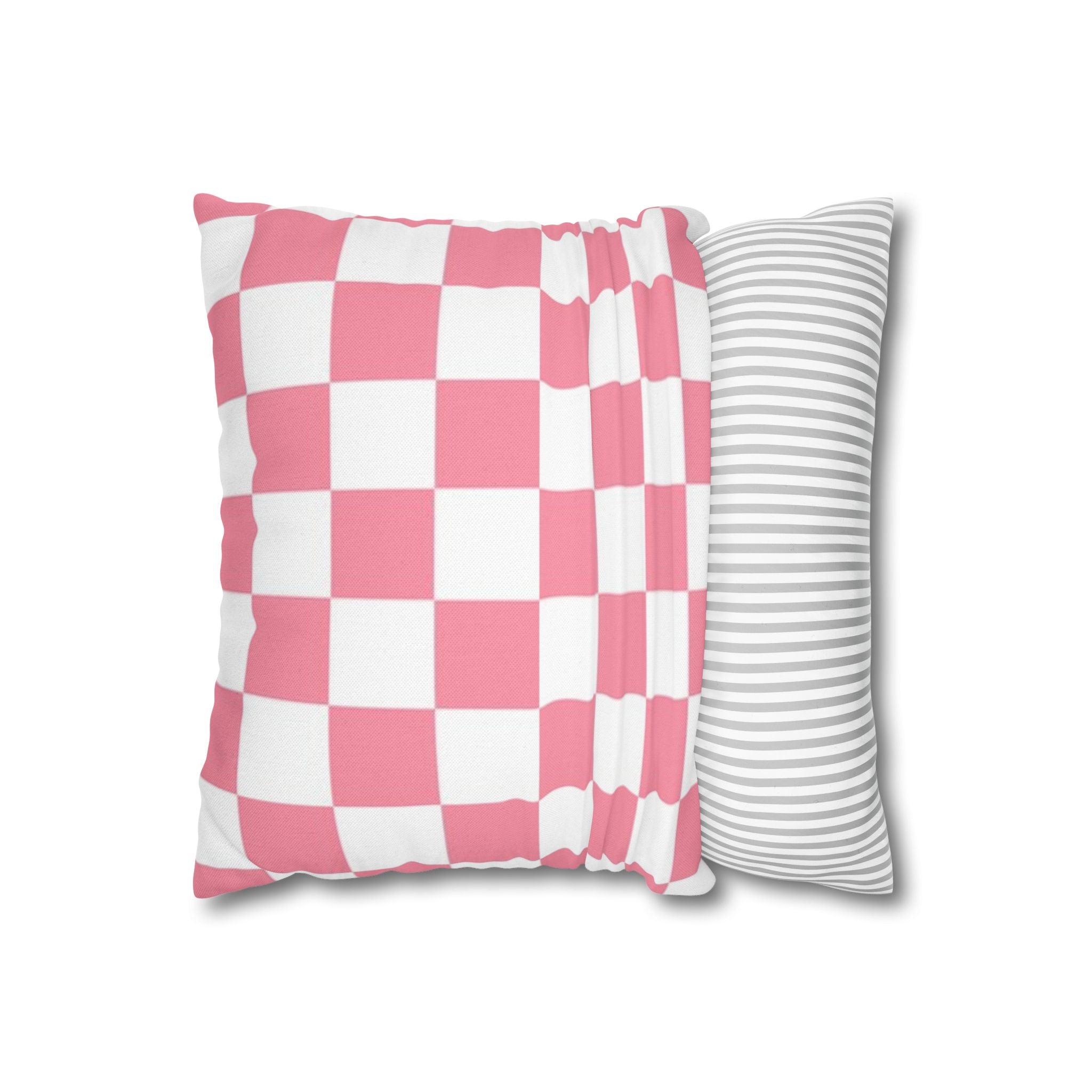 Brigandine Checkered Scene Spun Polyester Square Pillowcase, Artsulli - Art is Long, Life is Short, Home Decor, , , , , , , 