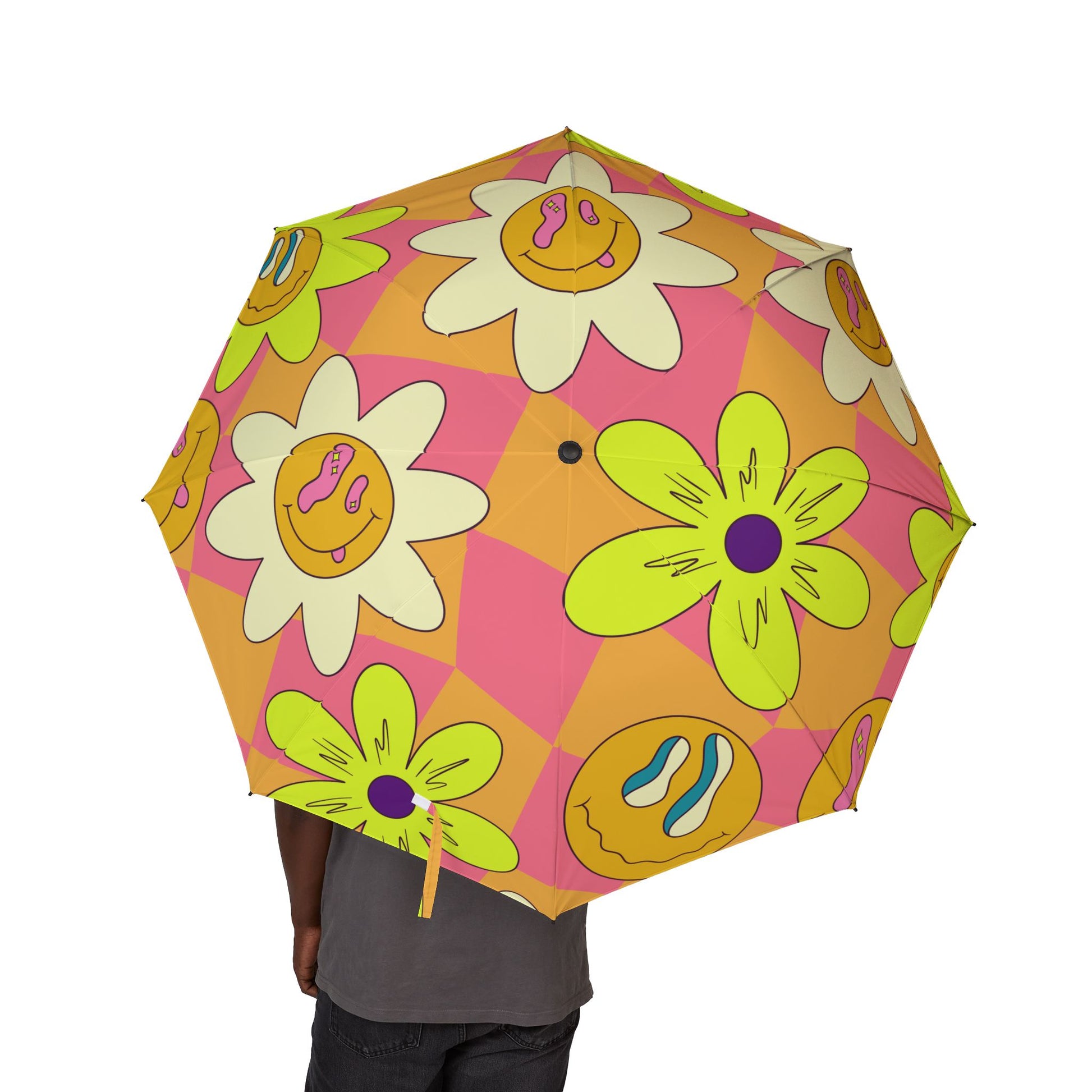 Sour Face Rave Semi-Automatic Foldable Umbrella, Artsulli - Art is Long, Life is Short, Accessories, , , , , , , 