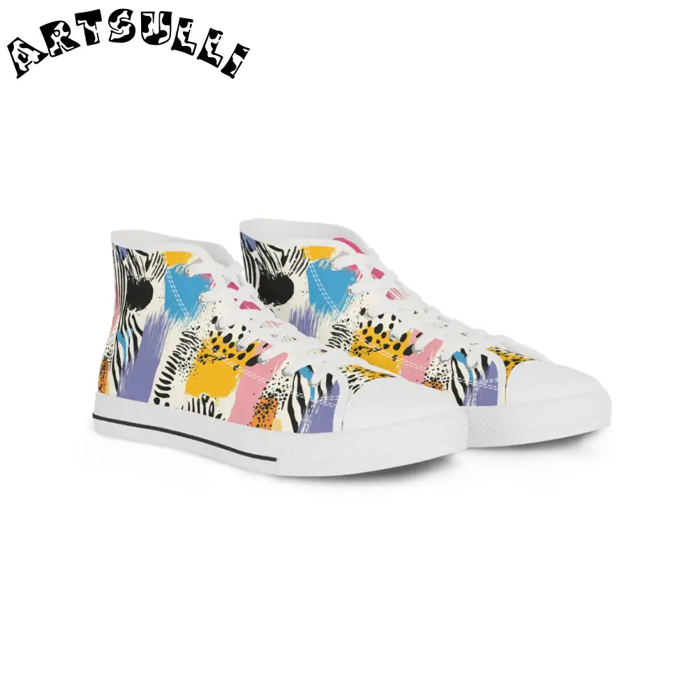 JAKKOUTTHEBXX Rae Zebra Rhapsody Men’s High Top Sneakers