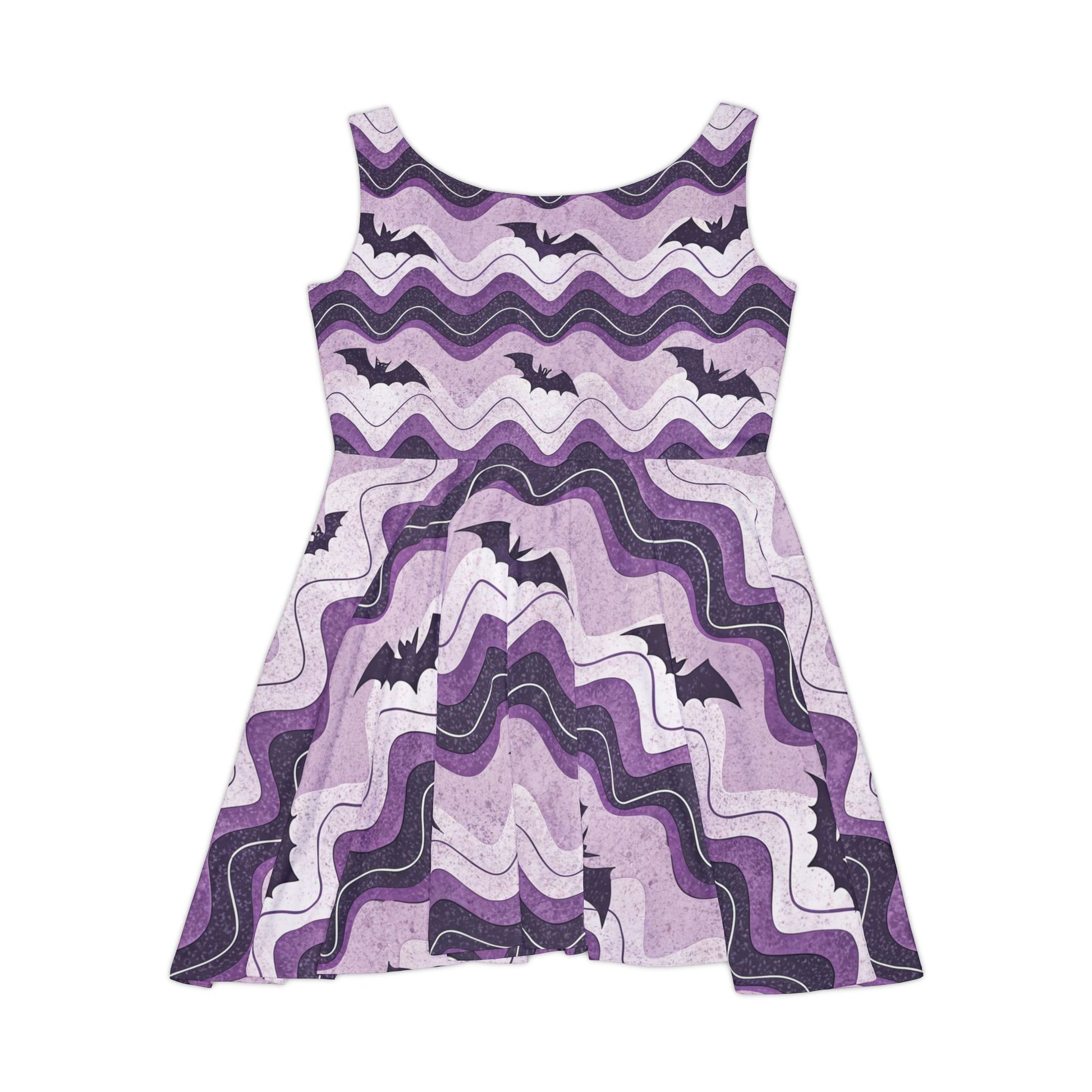 Bat Wave Women's Skater Dress (AOP), Artsulli - Art is Long, Life is Short, All Over Prints, , , , , , , 