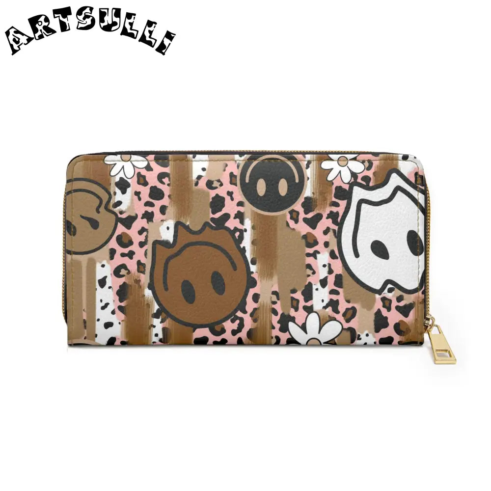 JAKKOUTTHEBXX Sutfin Ghosts Pop Art Zipper Wallet JAKKOUTTHEBXX