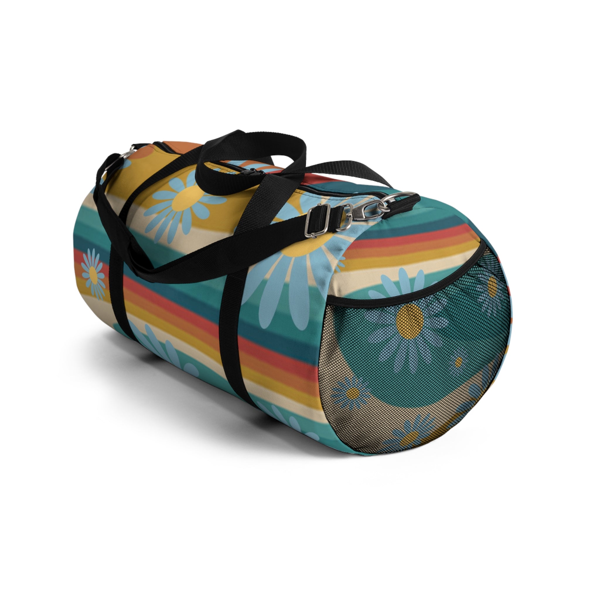 Psychedelic Floral Hills Multi-Color Duffel Bag, Artsulli - Art is Long, Life is Short, Bags, , , , , , , 