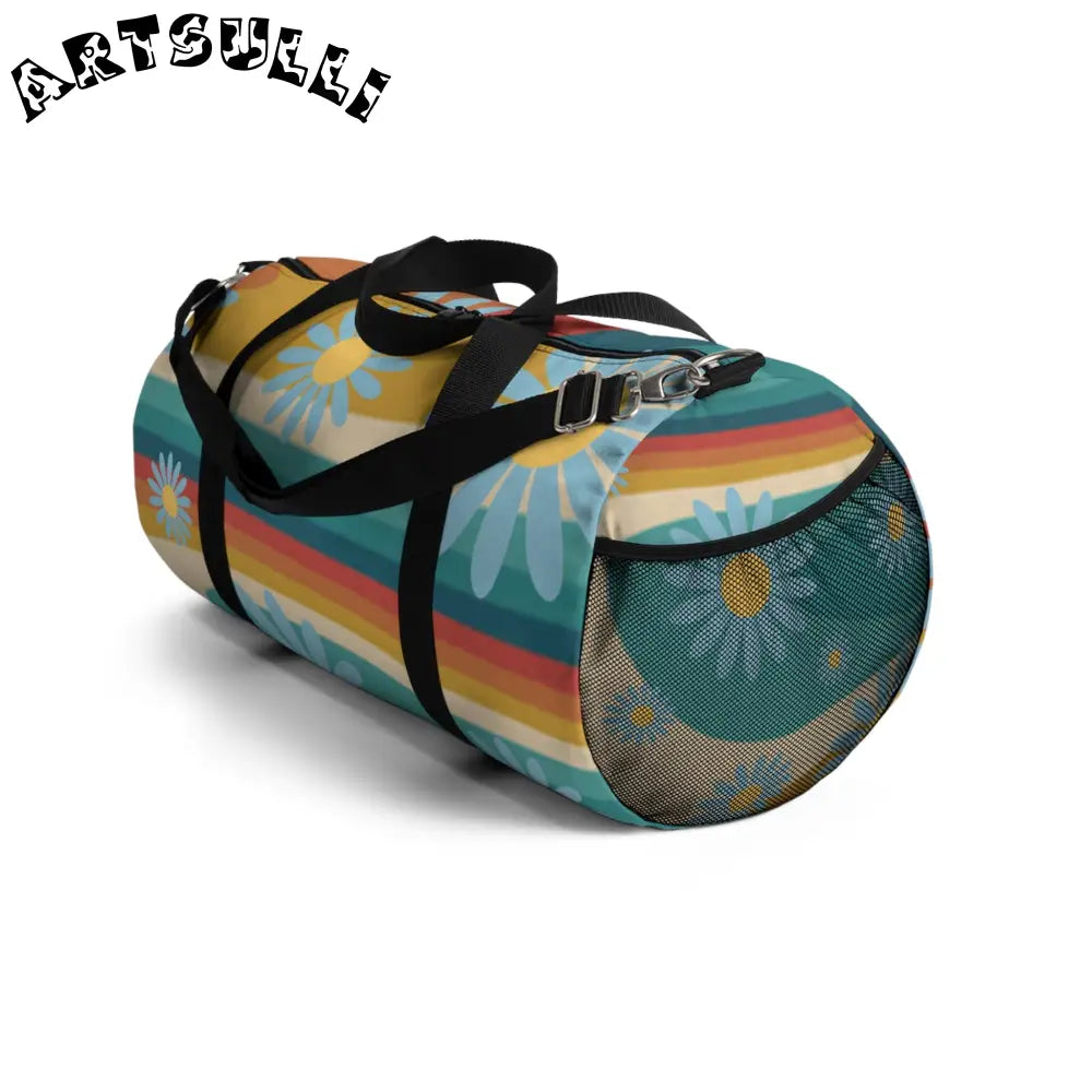 JAKKOUTTHEBXX Psychedelic Floral Hills Multi-Color Duffel Bag