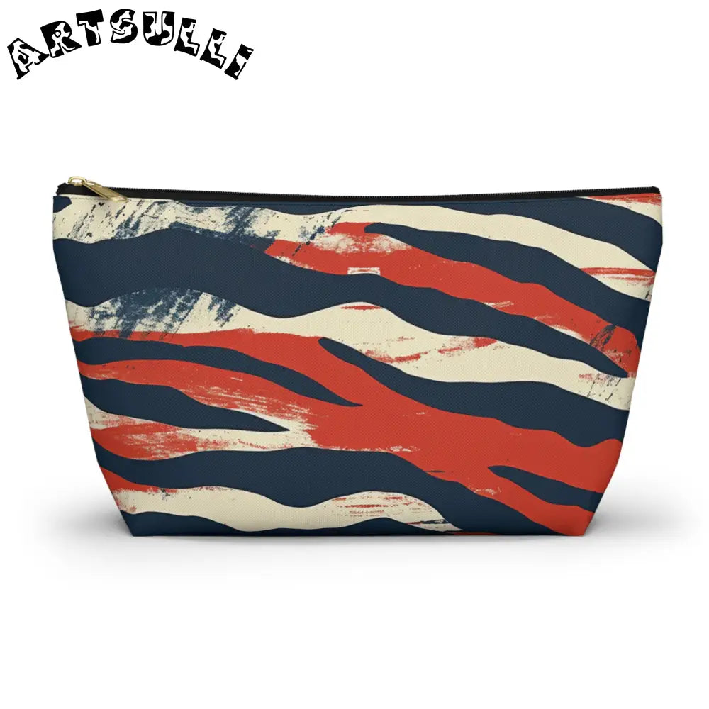 JAKKOUTTHEBXX Capricious Tiger Wave Accessory Pouch w T-bottom