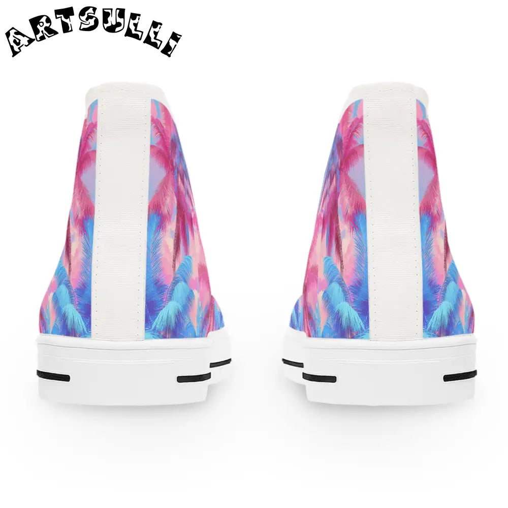 JAKKOUTTHEBXX Ethereal Pastel Palms II Women’s High Top Sneakers