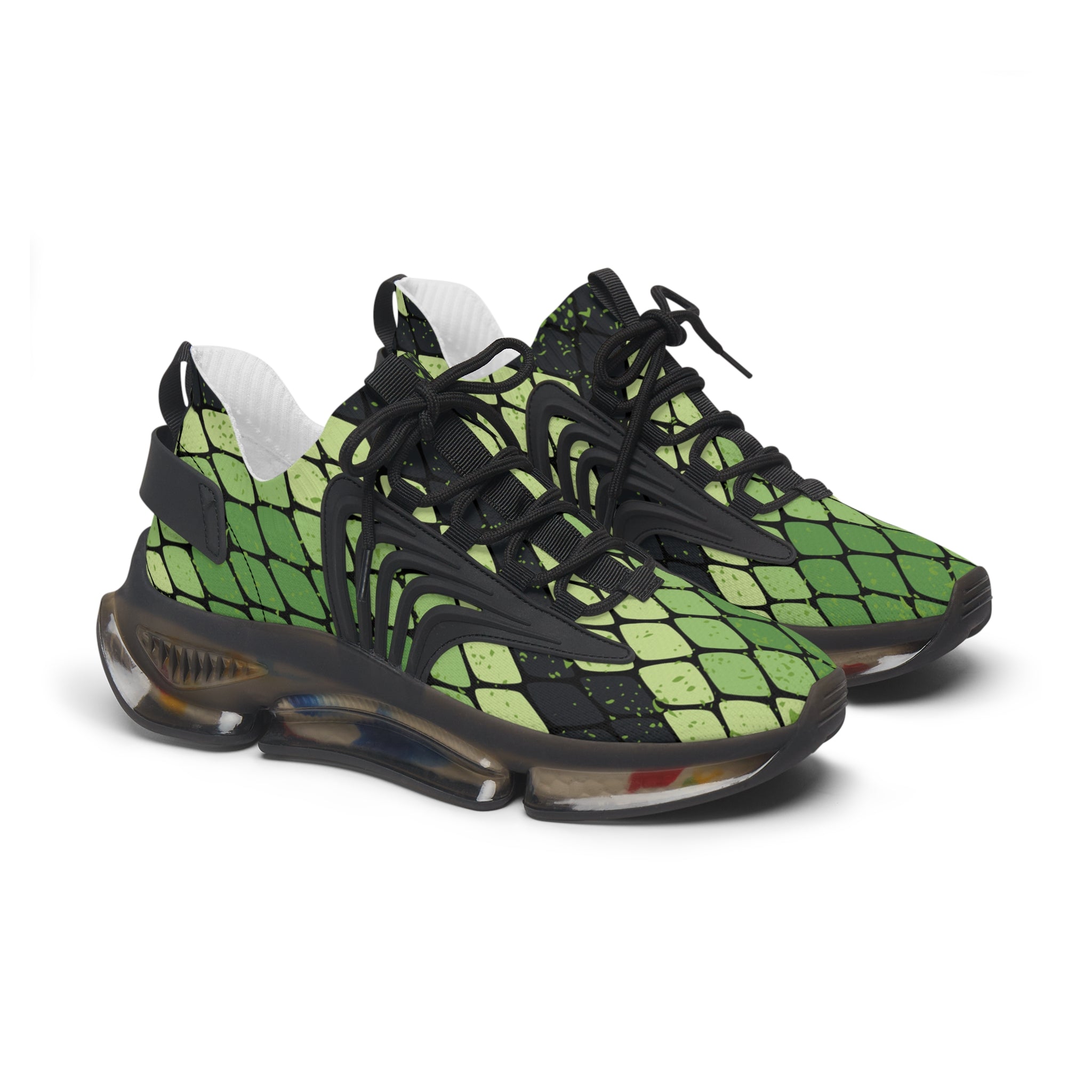 Snake Skin Women's Mesh Sneakers, Artsulli - Art is Long, Life is Short, Shoes, Color, Black sole, Size, US 5.5, , , 11384748373737