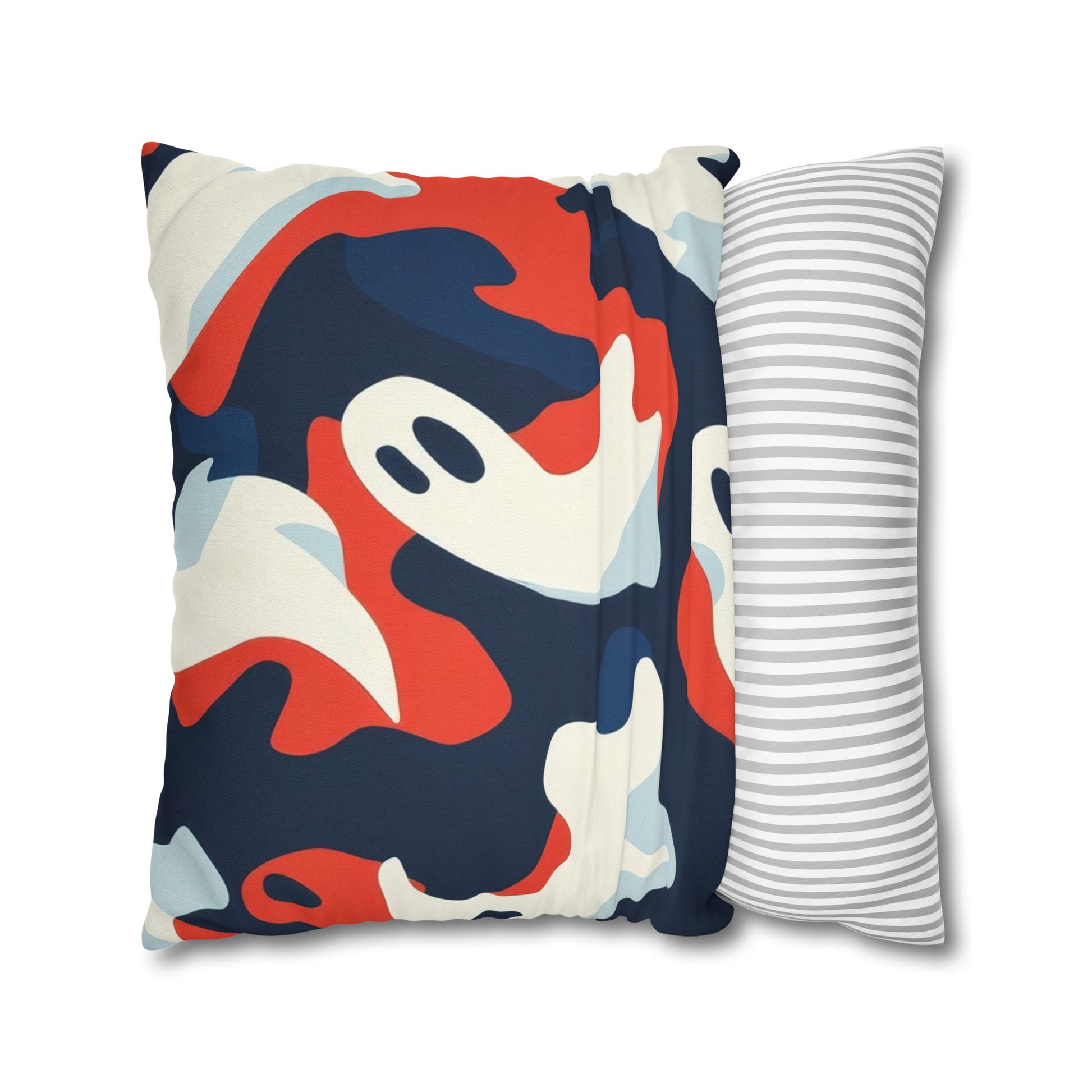 Camo Ghosts Spun Polyester Square Pillowcase, Artsulli - Art is Long, Life is Short, Home Decor, , , , , , , 