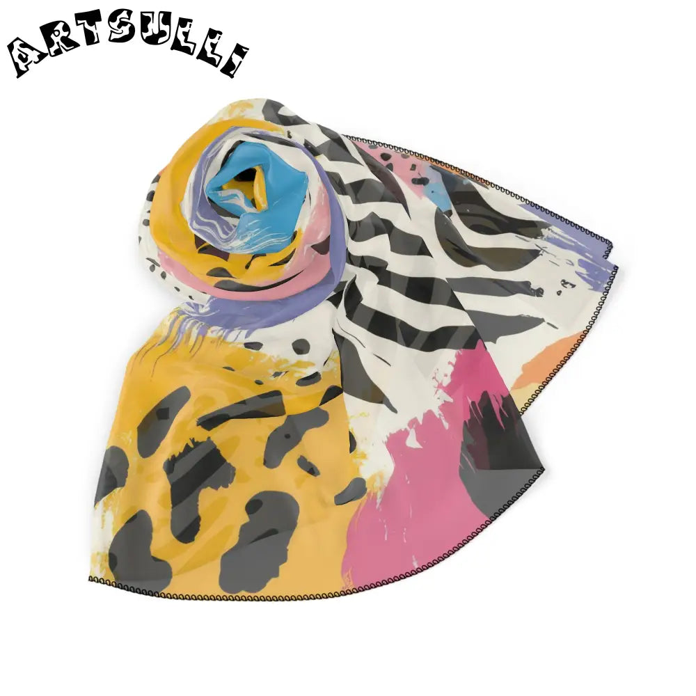 JAKKOUTTHEBXX Animal Print x Paint Brush Strokes Multi-Color II Poly