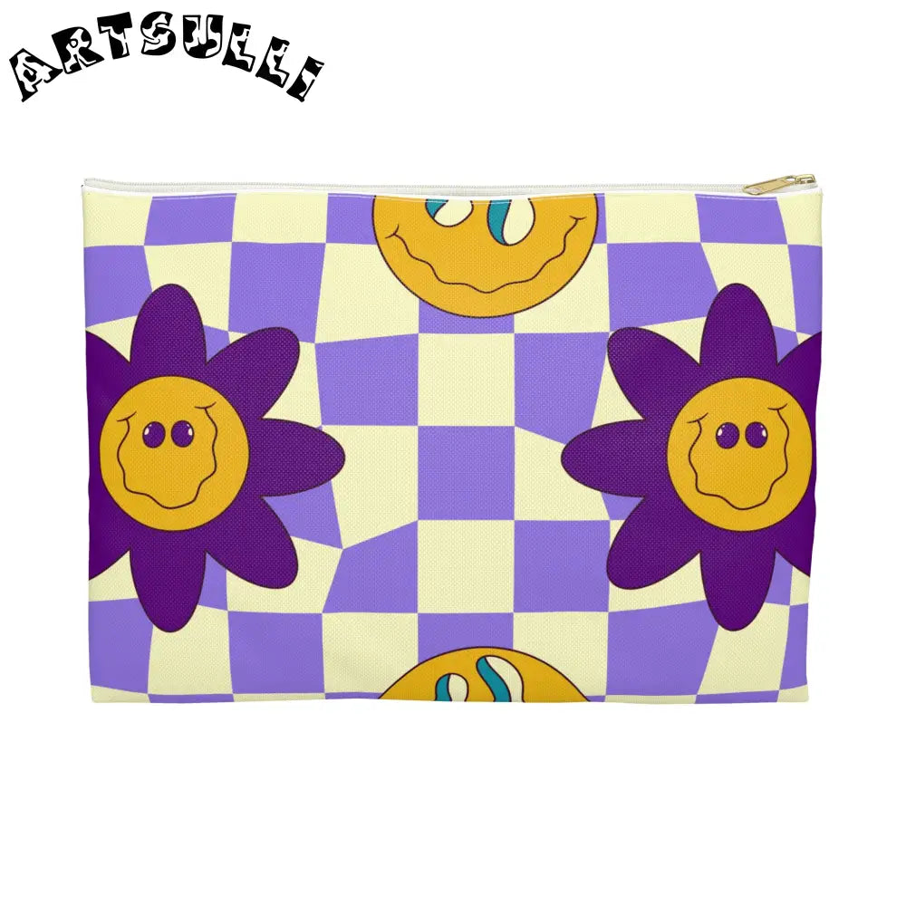 JAKKOUTTHEBXX Trippy Flower Power Motifs Accessory Pouch