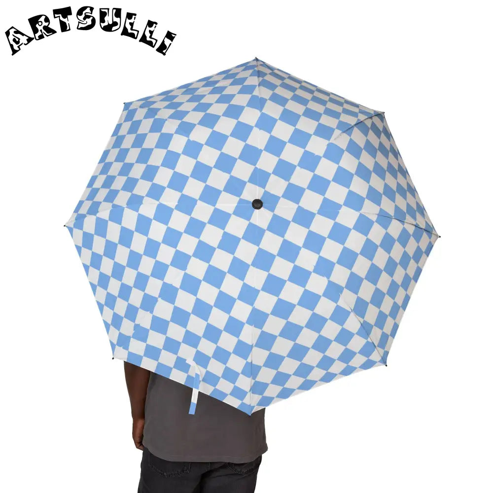 JAKKOUTTHEBXX Checkerboard II White and Light Blue Semi-Automatic