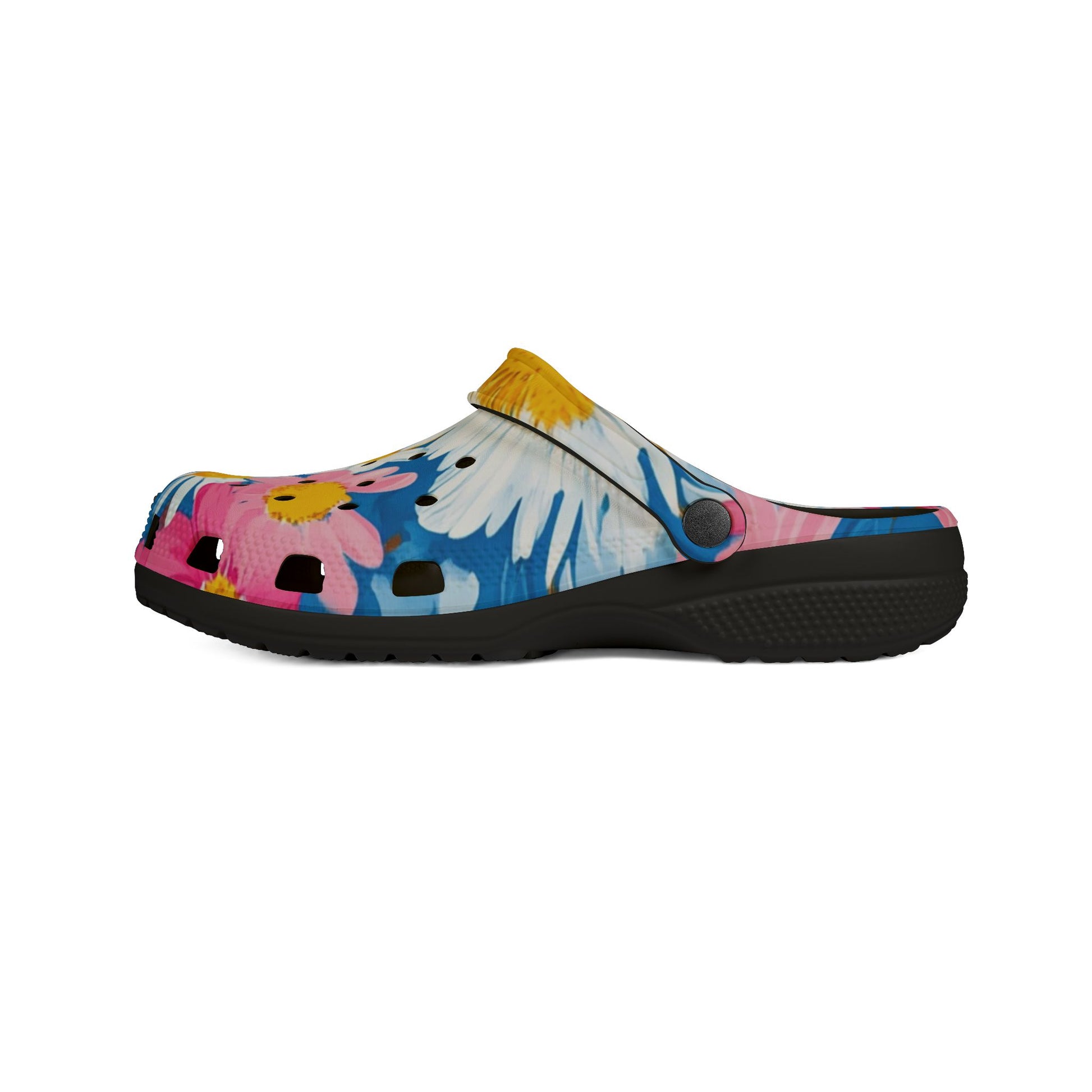 CDG Daisy Dream Blue EVA Foam Rubber Shoes (AOP), Artsulli - Art is Long, Life is Short, Shoes, , , , , , , 