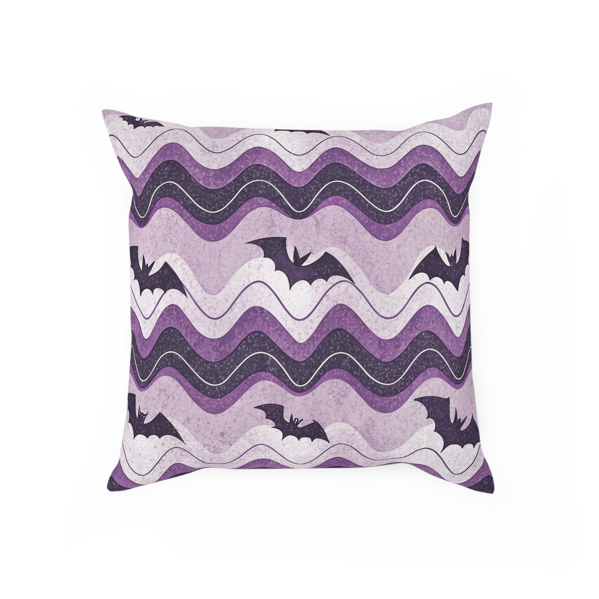Bat Wave Cushion, Artsulli - Art is Long, Life is Short, Home Decor, Size, 15.7" × 15.7", , , , , 28297062329123