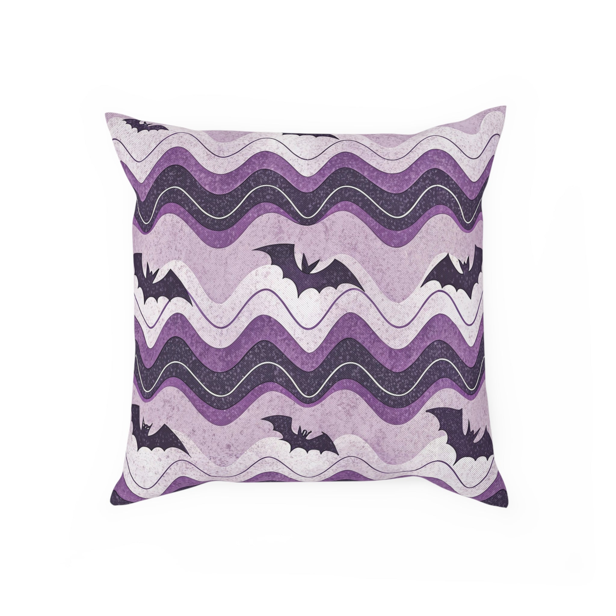 Bat Wave Cushion, Artsulli - Art is Long, Life is Short, Home Decor, Size, 15.7" × 15.7", , , , , 28297062329123