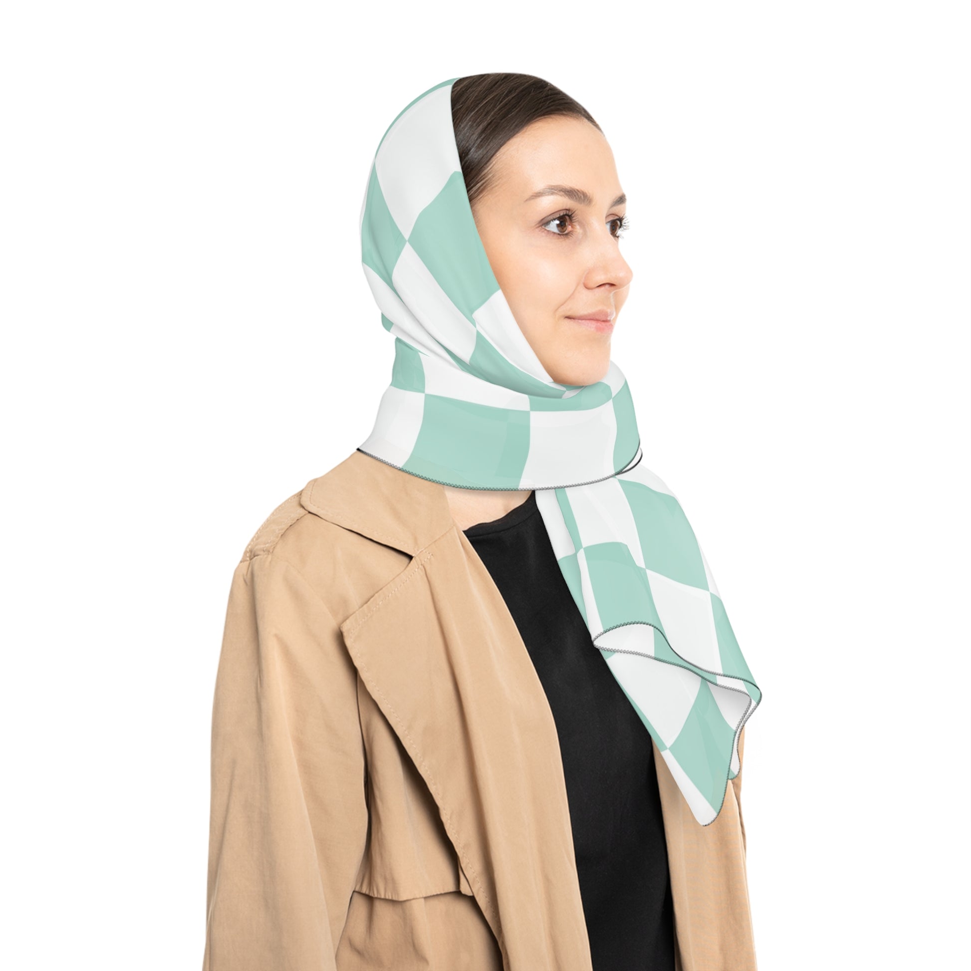 Chessboard II Poly Scarf, Artsulli - Art is Long, Life is Short, Accessories, , , , , , , 