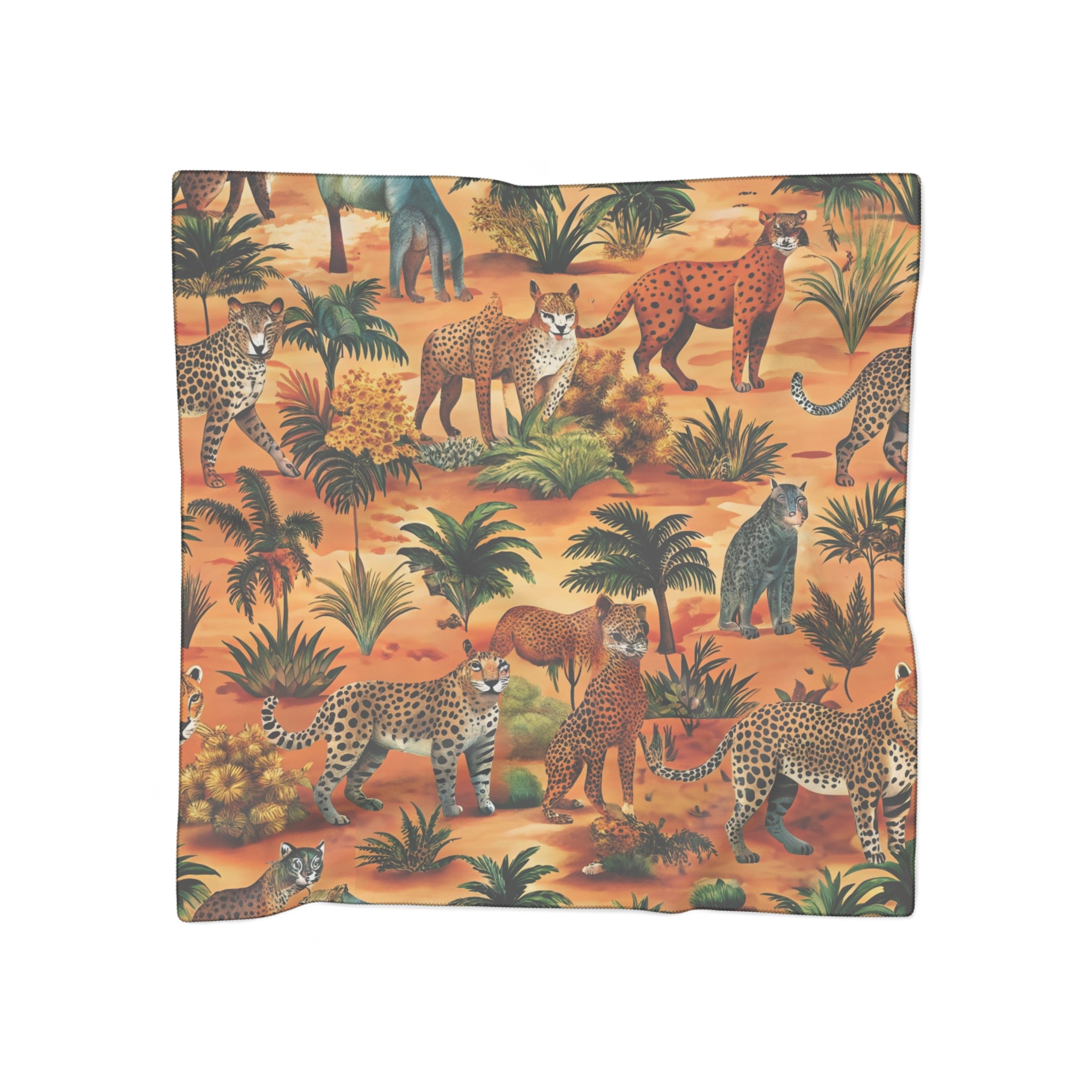 African Savannah Poly Scarf, Artsulli - Art is Long, Life is Short, Accessories, Color, Poly chiffon, Size, 25" × 25", , , 26310230433413422649