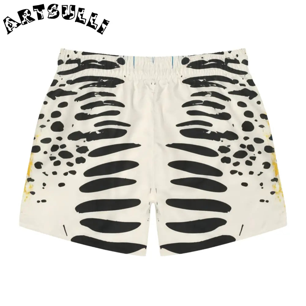 JAKKOUTTHEBXX Rae Zebra Rhapsody Swim Trunks (AOP) JAKKOUTTHEBXX