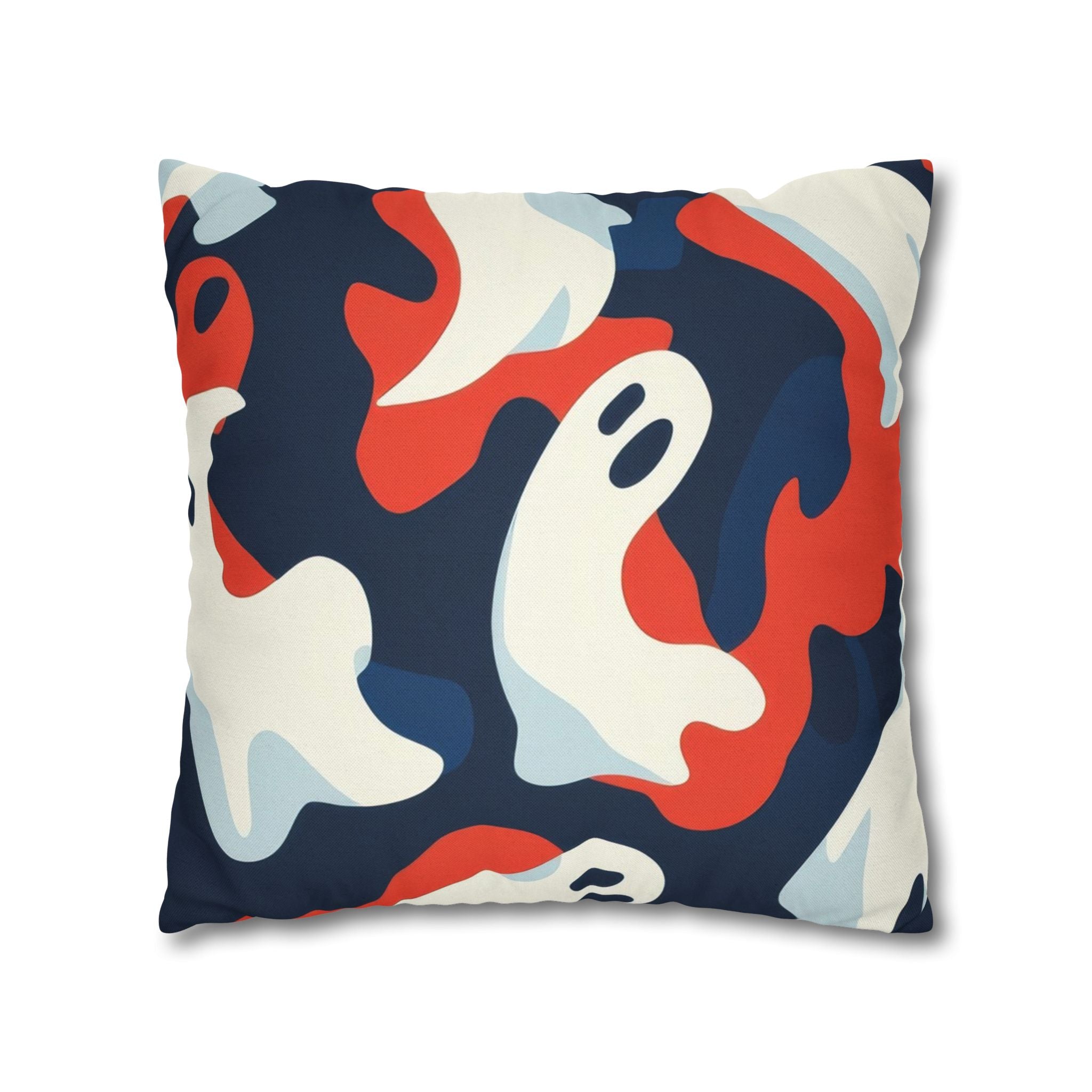 Camo Ghosts Spun Polyester Square Pillowcase, Artsulli - Art is Long, Life is Short, Home Decor, , , , , , , 