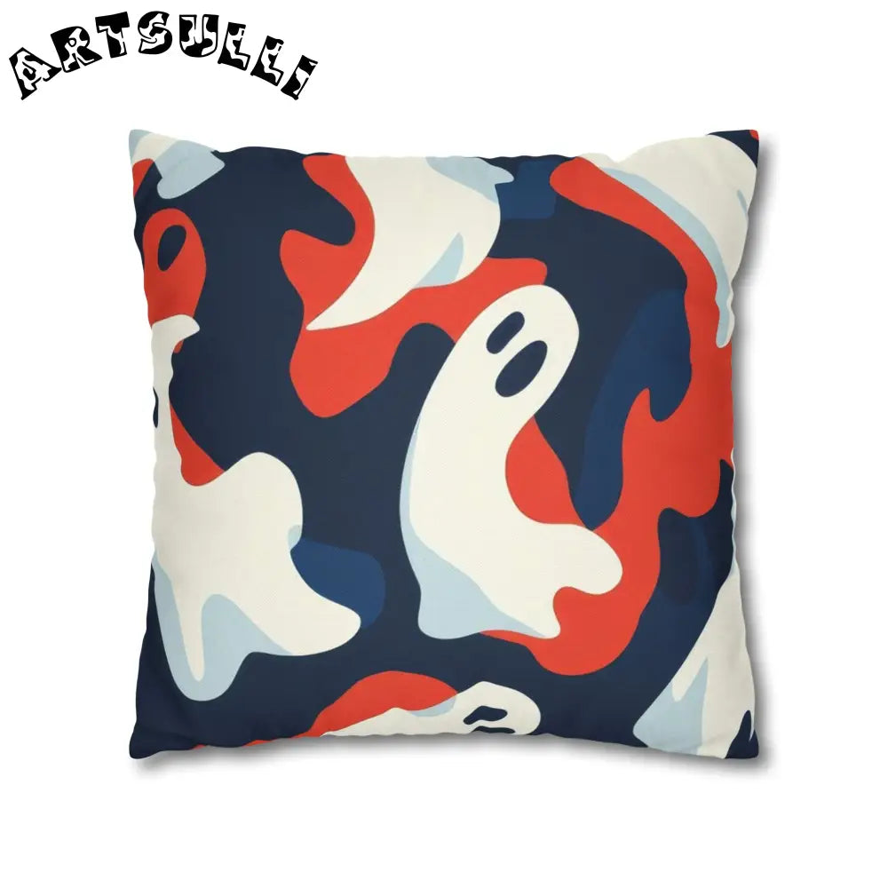 JAKKOUTTHEBXX Camo Ghosts Spun Polyester Square Pillowcase