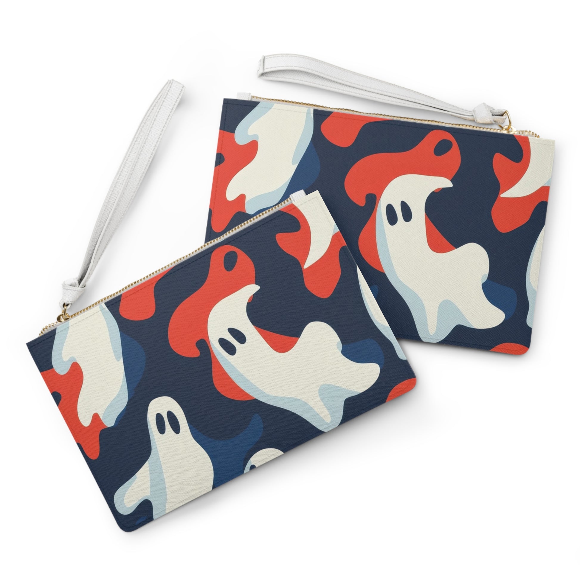 Camo Ghosts Clutch Bag, Artsulli - Art is Long, Life is Short, Bags, , , , , , , 