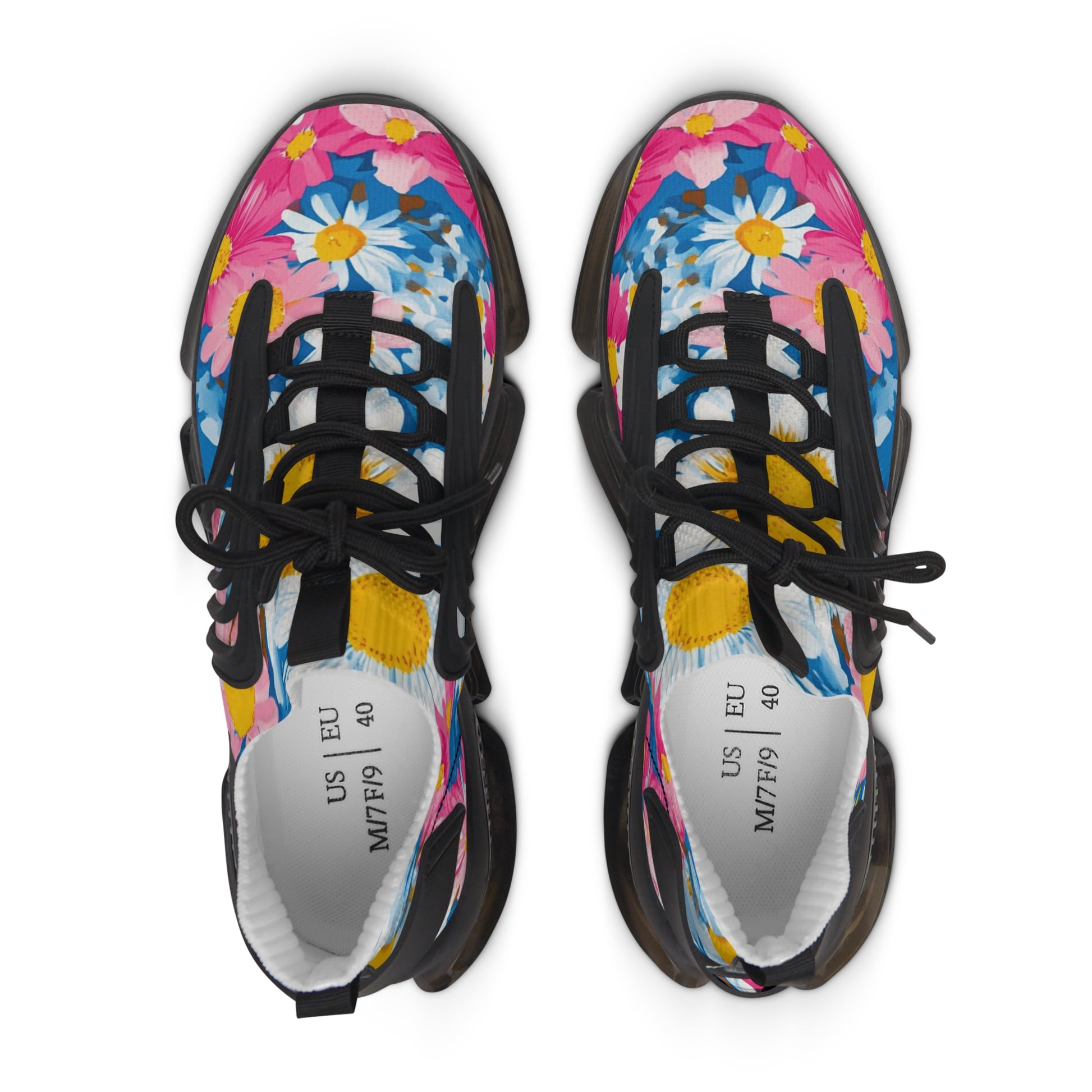 CDG Daisy Dream Blue Women's Mesh Sneakers, Artsulli - Art is Long, Life is Short, Shoes, , , , , , , 