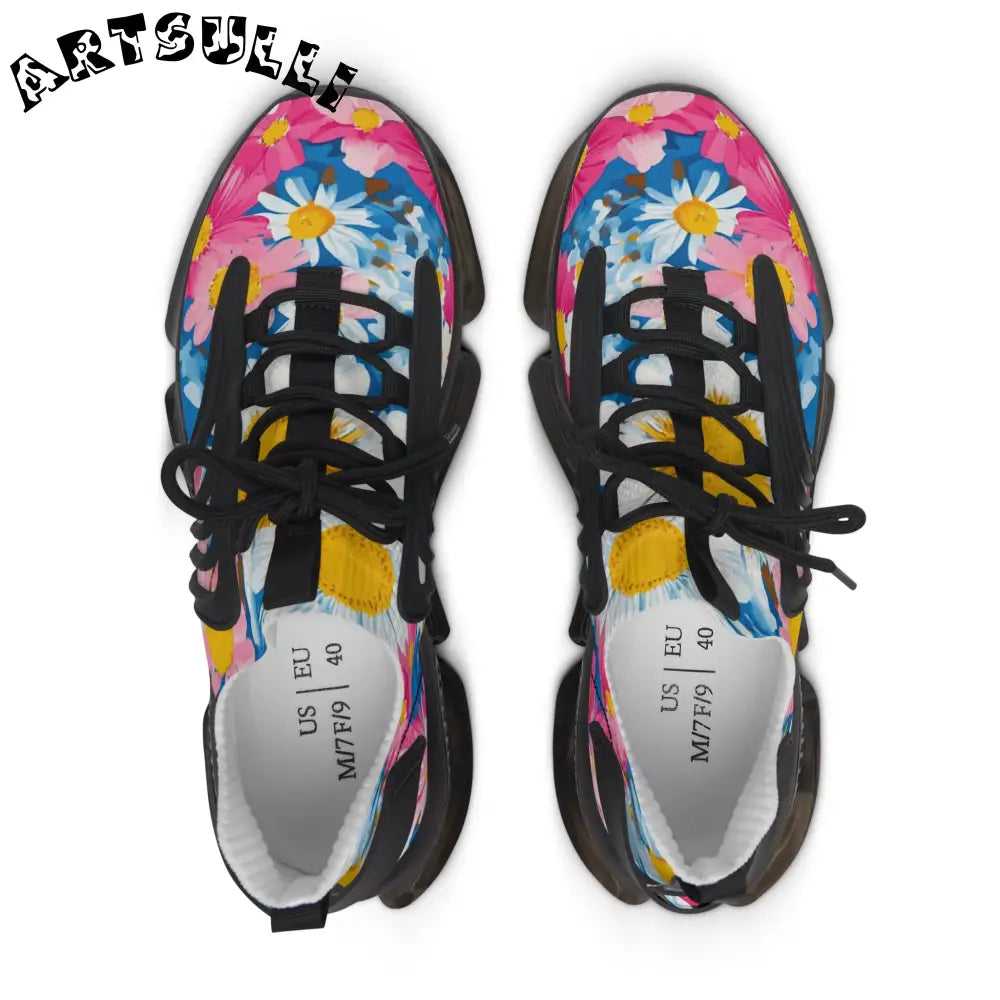 JAKKOUTTHEBXX CDG Daisy Dream Blue Women’s Mesh Sneakers