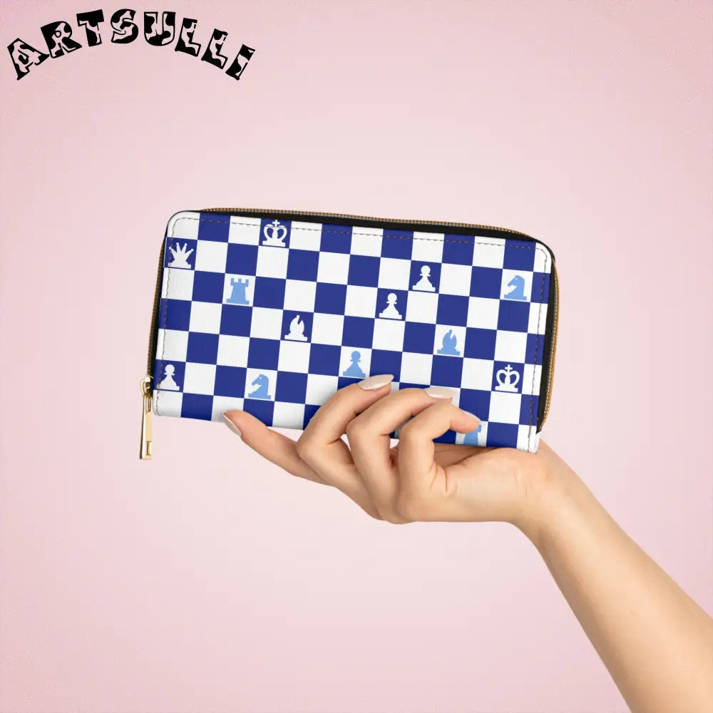 JAKKOUTTHEBXX Chess Checkerboard Credit Cards Wallet 2025