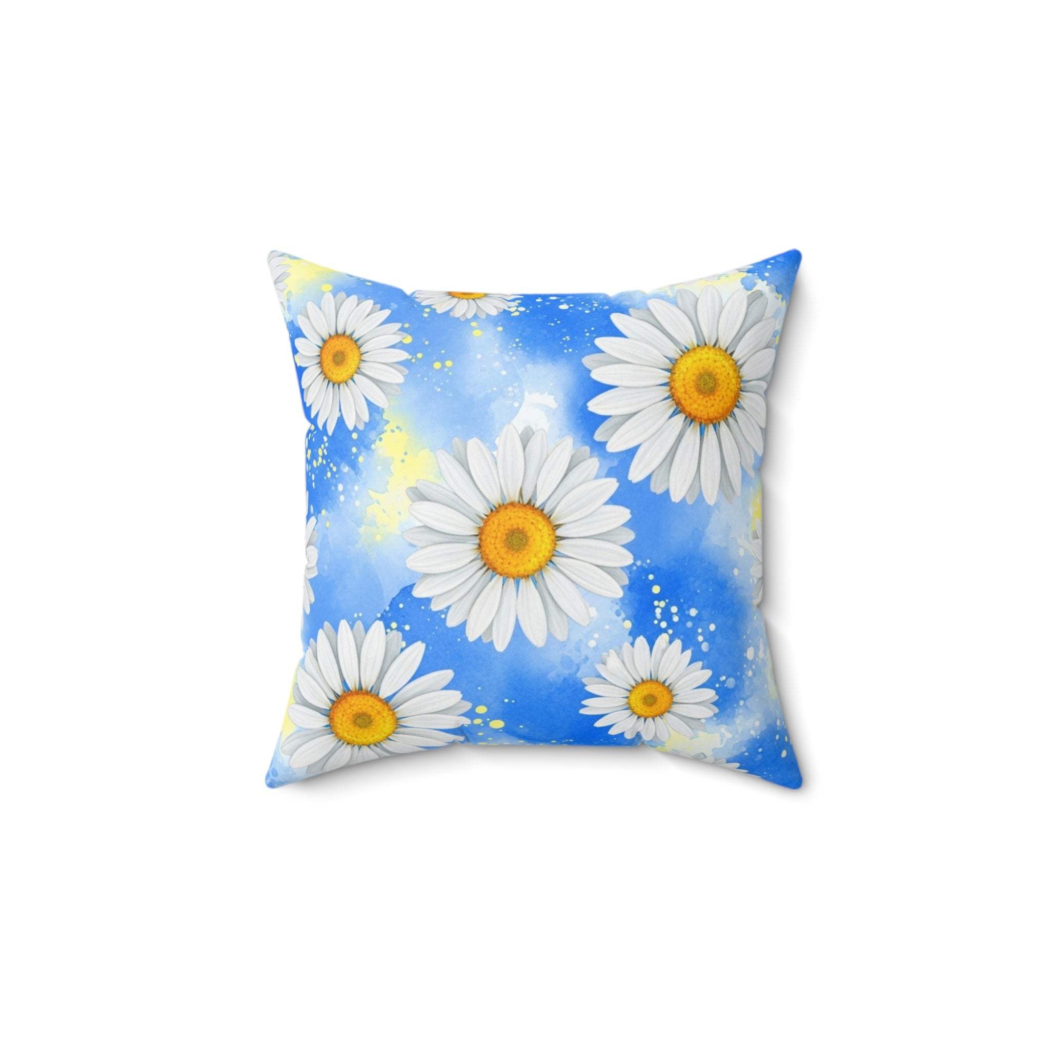 Daisies Spun Polyester Square Pillow, Artsulli - Art is Long, Life is Short, Home Decor, , , , , , , 