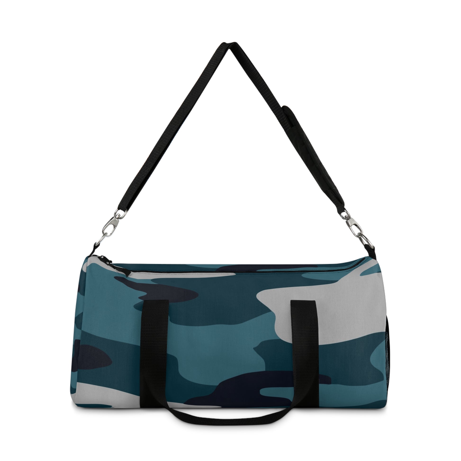 Blue Camouflage Duffel Bag, Artsulli - Art is Long, Life is Short, Bags, , , , , , , 