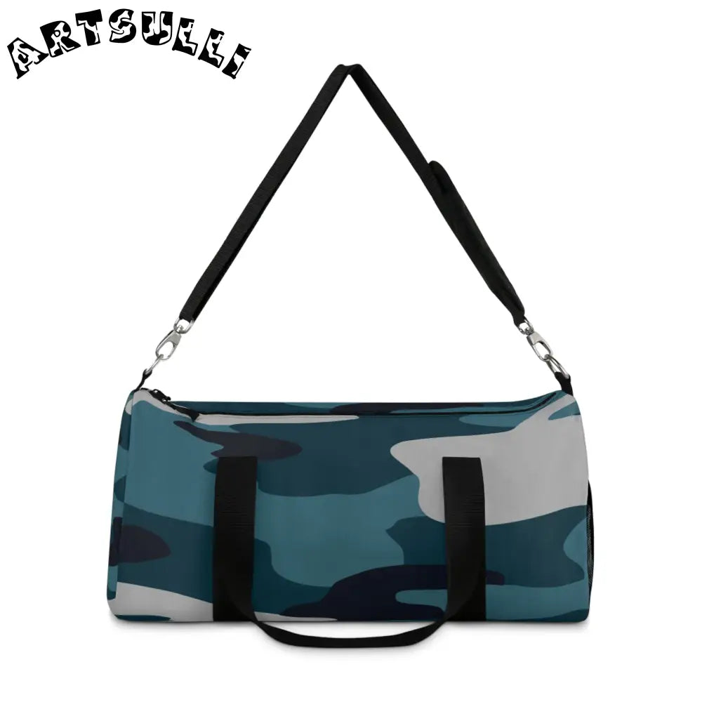 JAKKOUTTHEBXX Blue Camouflage Duffel Bag JAKKOUTTHEBXX Artsulli