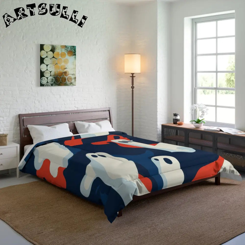 JAKKOUTTHEBXX Camo Ghosts Comforter JAKKOUTTHEBXX Artsulli - Art