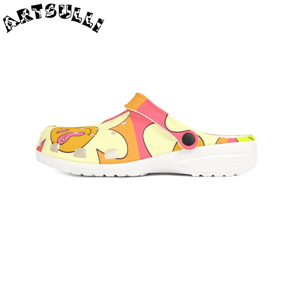 JAKKOUTTHEBXX Trippy Sour Face Rave EVA Foam Rubber Shoes (AOP)