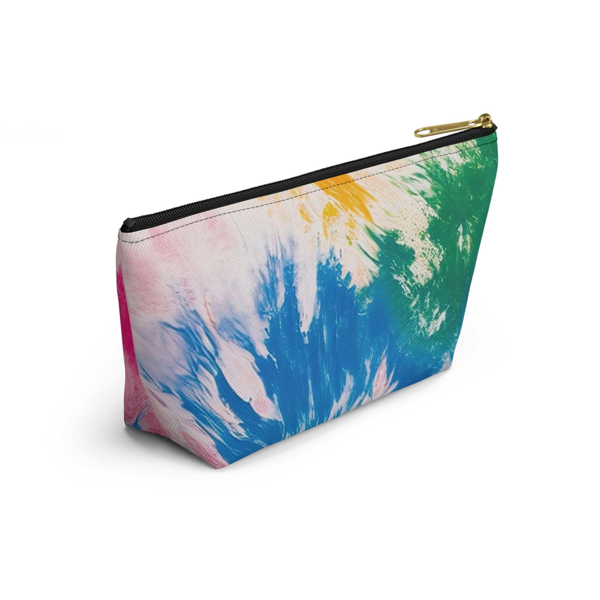 Tie Dye Splash Accessory Pouch w T-bottom, Artsulli - Art is Long, Life is Short, Bags, , , , , , , 