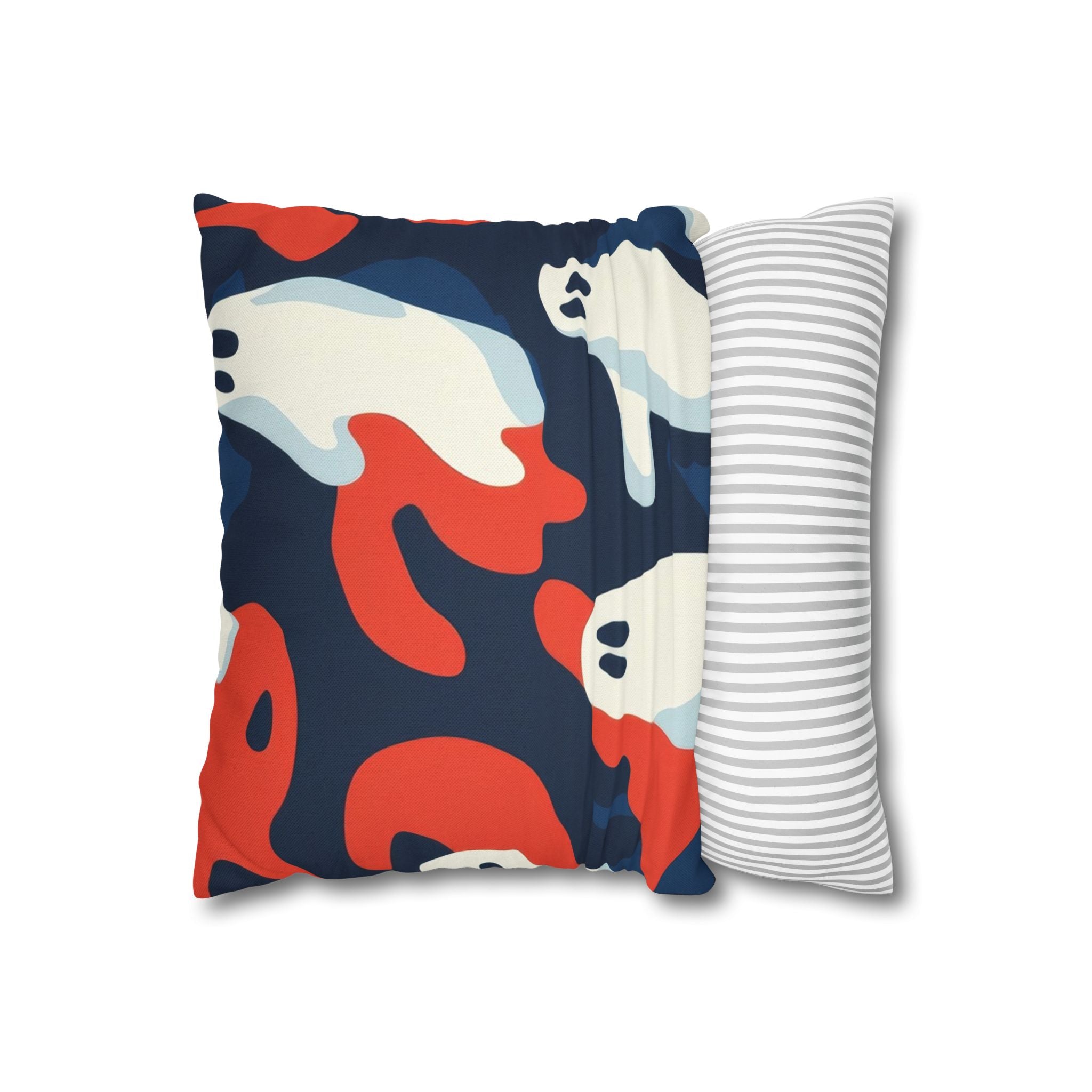 Camo Ghosts Spun Polyester Square Pillowcase, Artsulli - Art is Long, Life is Short, Home Decor, , , , , , , 