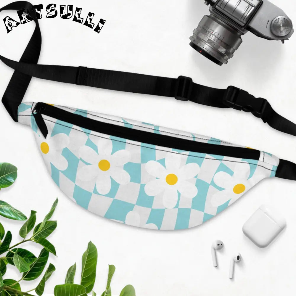 JAKKOUTTHEBXX Trippy Check Garden Fanny Pack JAKKOUTTHEBXX Artsulli