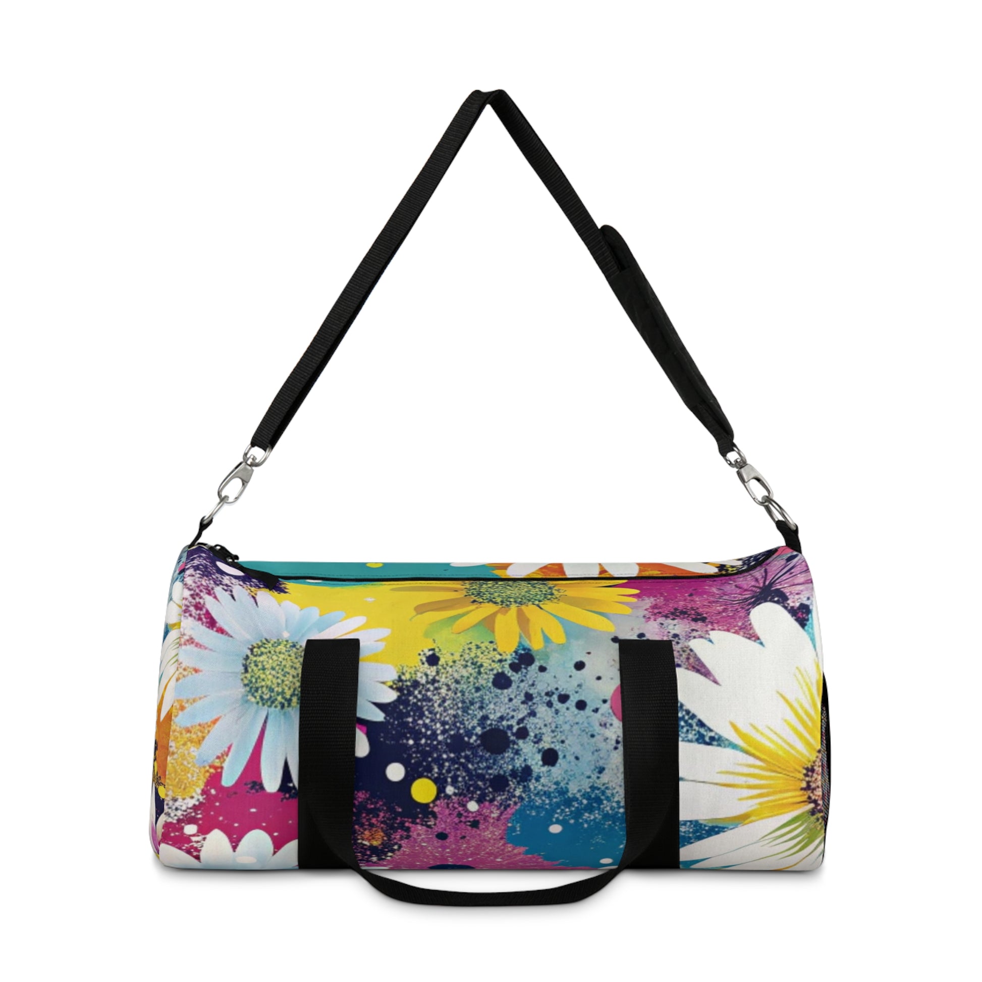 Magical Flower Explosion Multi-Color Duffel Bag, Artsulli - Art is Long, Life is Short, Bags, , , , , , , 