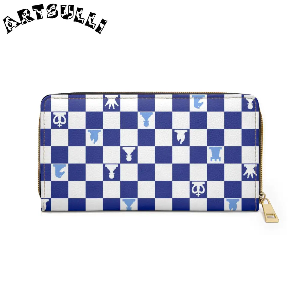 JAKKOUTTHEBXX Chess Checkerboard Credit Cards Wallet 2025