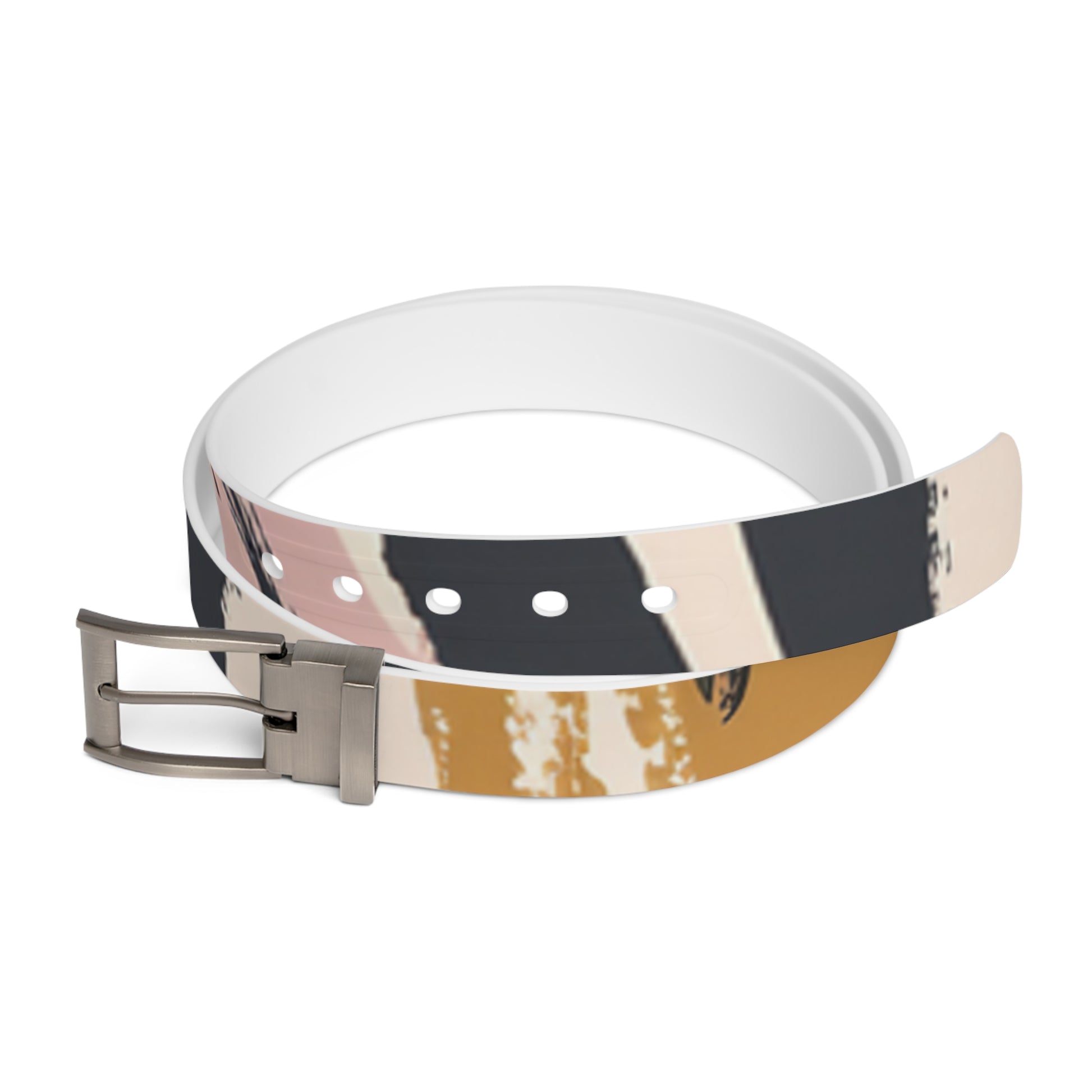 Zebra Brush Strokes Belt, Artsulli - Art is Long, Life is Short, Accessories, Material, Gun Metal, Size, 50'', , , 17517495238326