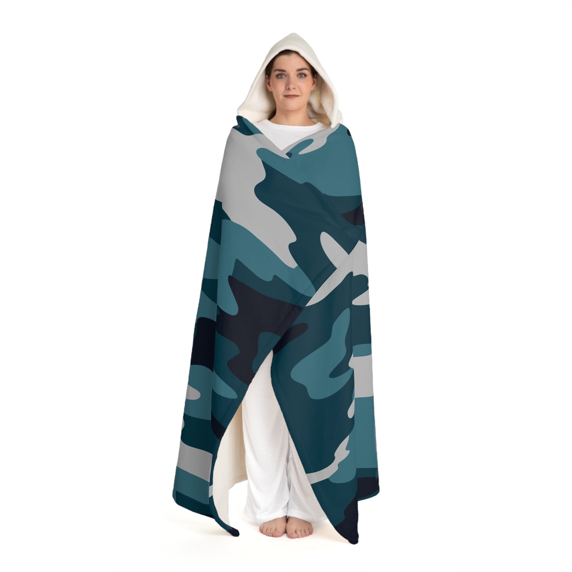 Hooded Sherpa Fleece Blanket, Artsulli - Art is Long, Life is Short, All Over Prints, , , , , , , 