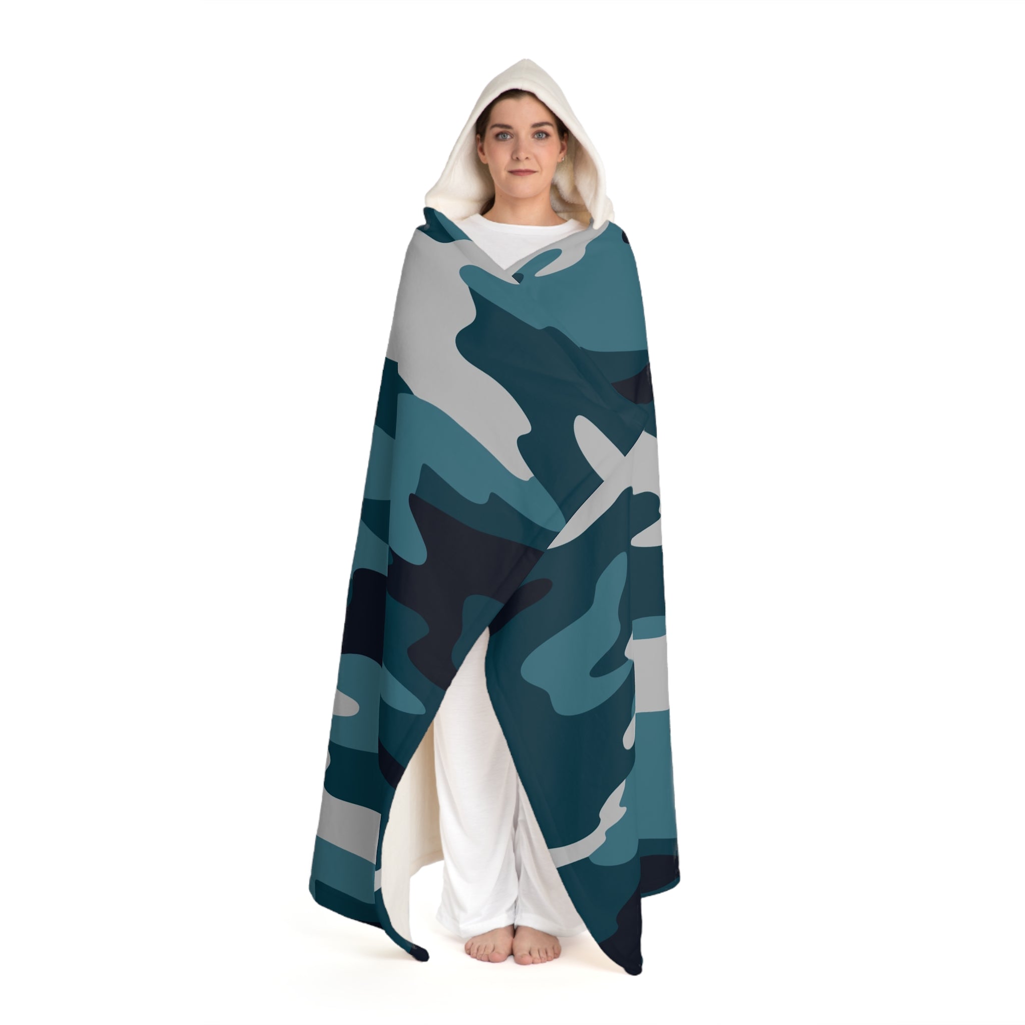 Hooded Sherpa Fleece Blanket, Artsulli - Art is Long, Life is Short, All Over Prints, , , , , , , 