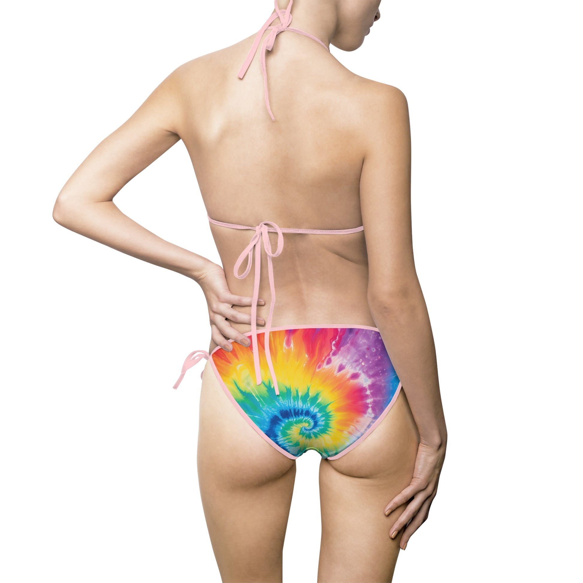 Tie Dye Women's Bikini Swimsuit (AOP), Artsulli - Art is Long, Life is Short, All Over Prints, , , , , , , 