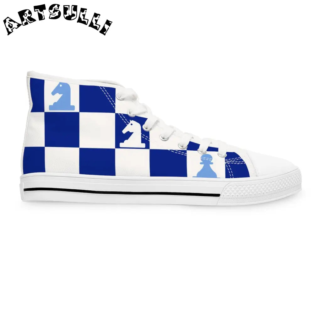 JAKKOUTTHEBXX Checkerboard Chess High Top Sneakers 2025