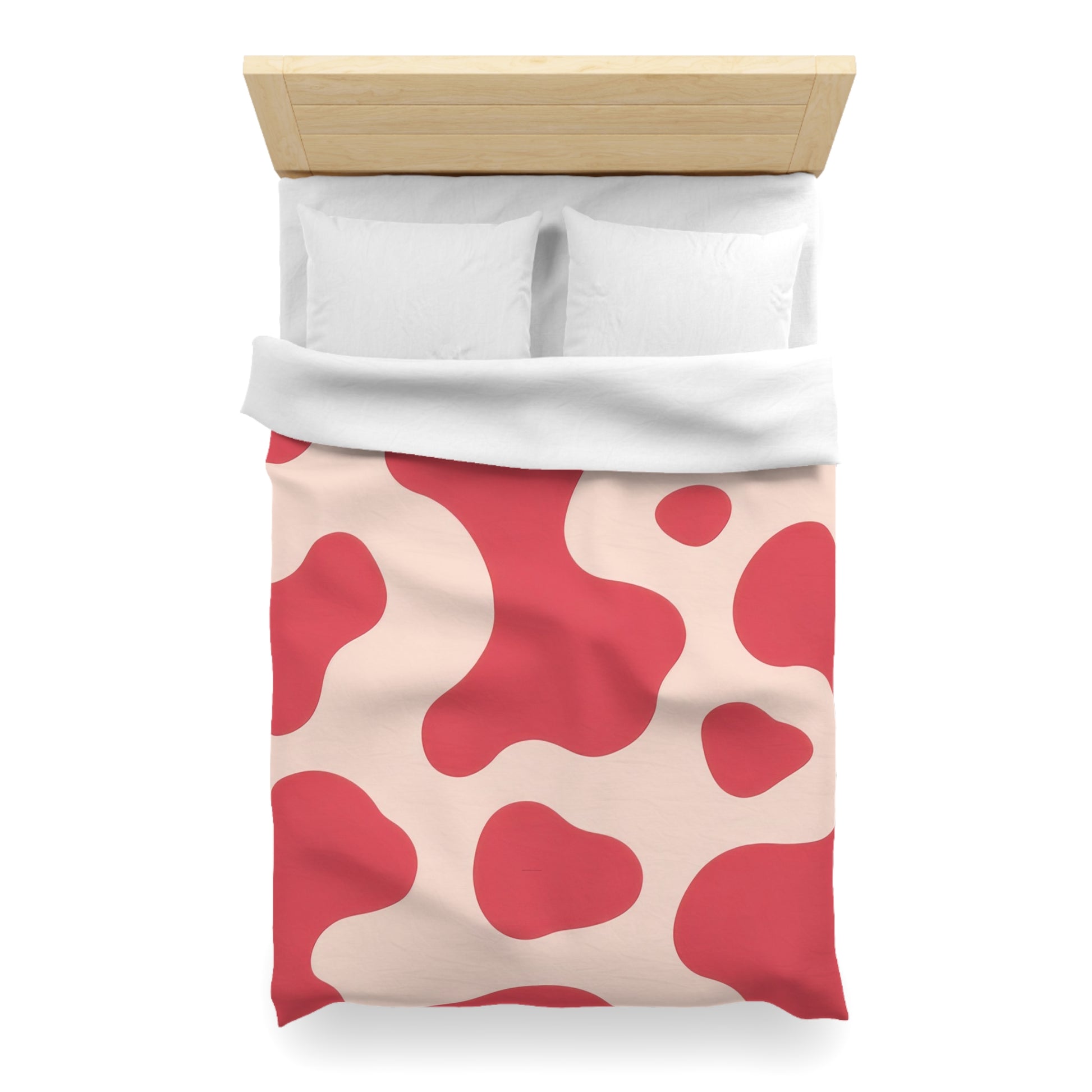 Red Jungle Cow Microfiber Duvet Cover, Artsulli - Art is Long, Life is Short, Home Decor, , , , , , , 
