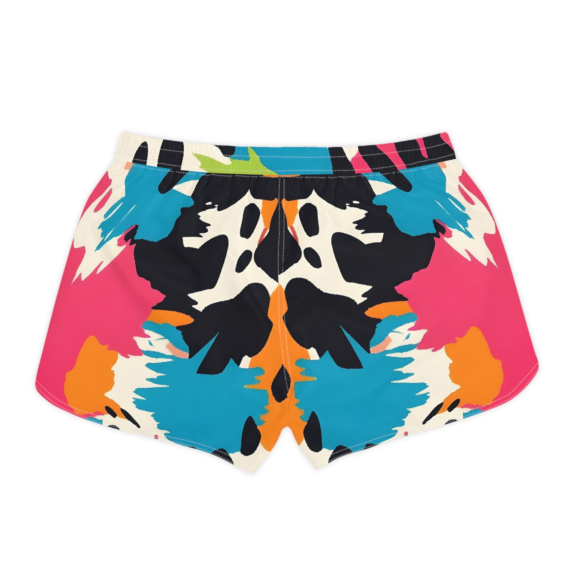 Wild Brush Strokes x Animal Print Multi-Color Women's Casual Shorts (AOP), Artsulli - Art is Long, Life is Short, All Over Prints, , , , , , , 