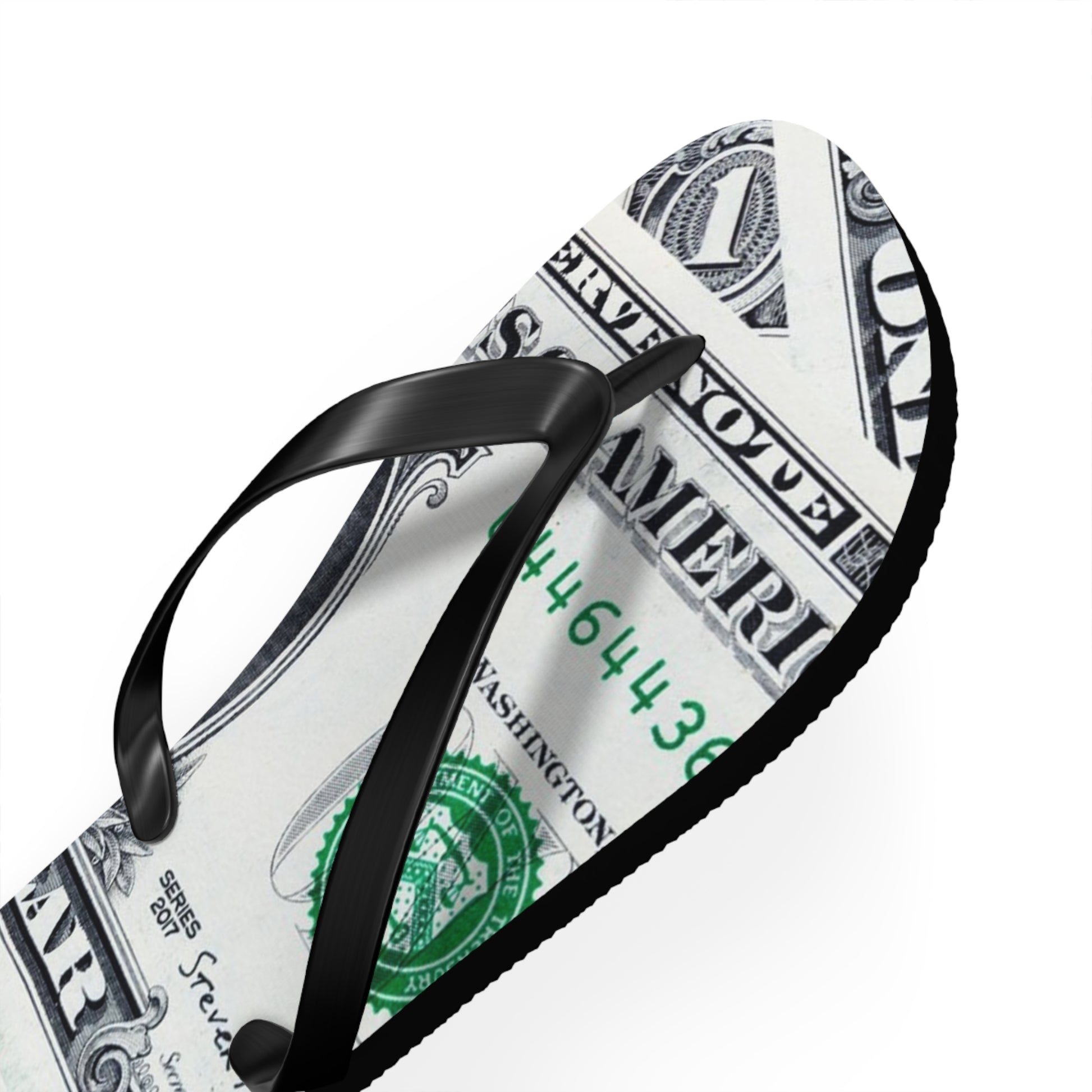 Money Collage Flip Flops, Artsulli - Art is Long, Life is Short, Shoes, , , , , , , 
