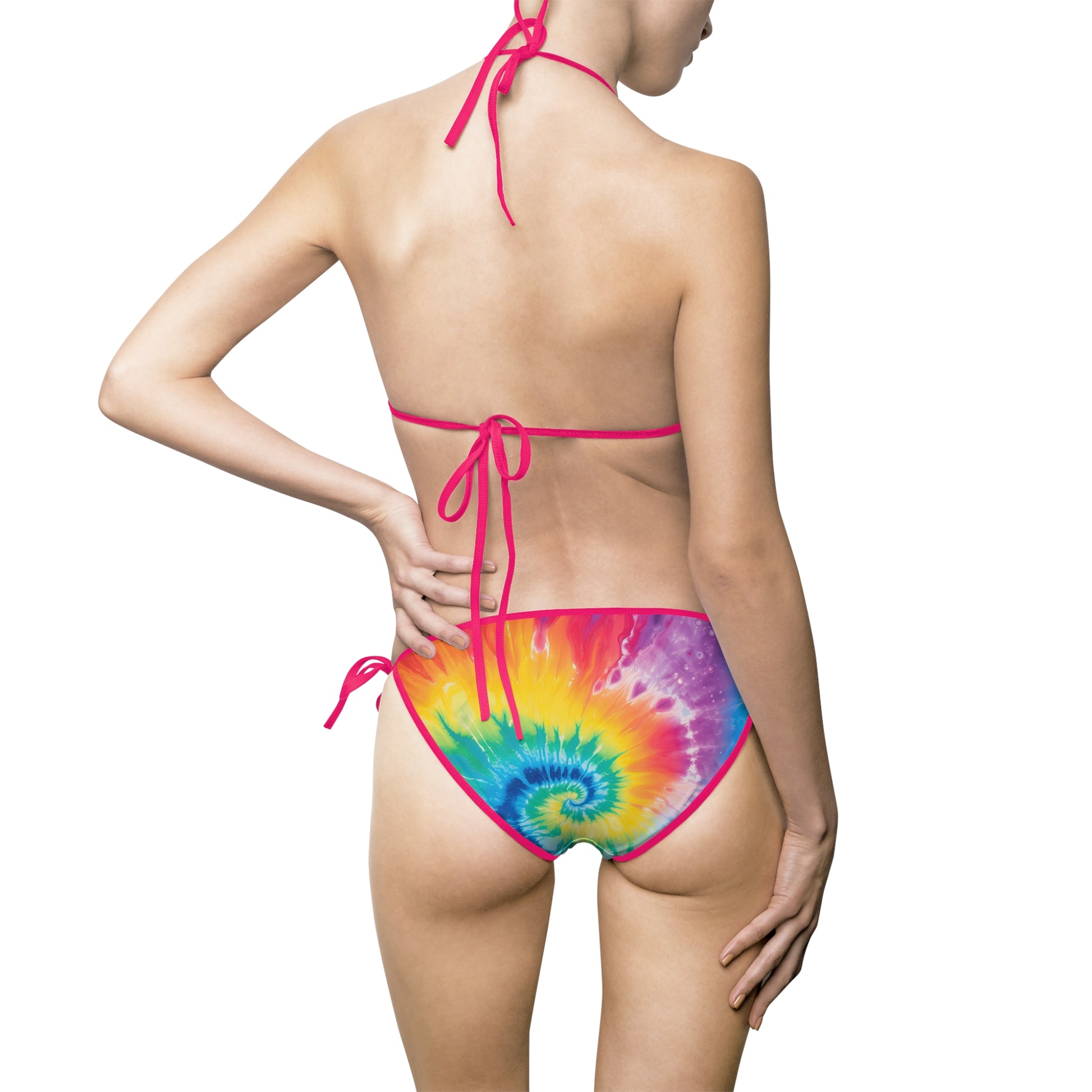 Tie Dye Women's Bikini Swimsuit (AOP), Artsulli - Art is Long, Life is Short, All Over Prints, , , , , , , 