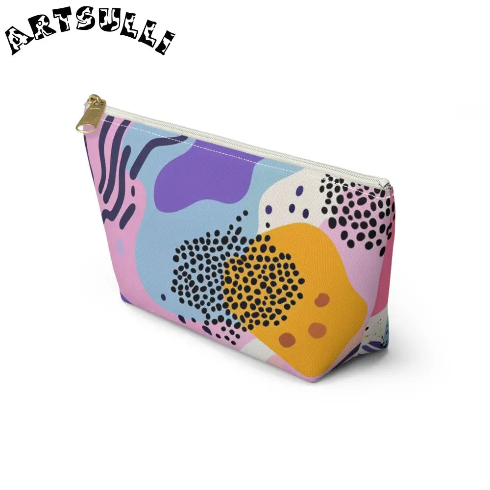 JAKKOUTTHEBXX Colorful Abstract Dots and Shapes II Accessory Pouch w
