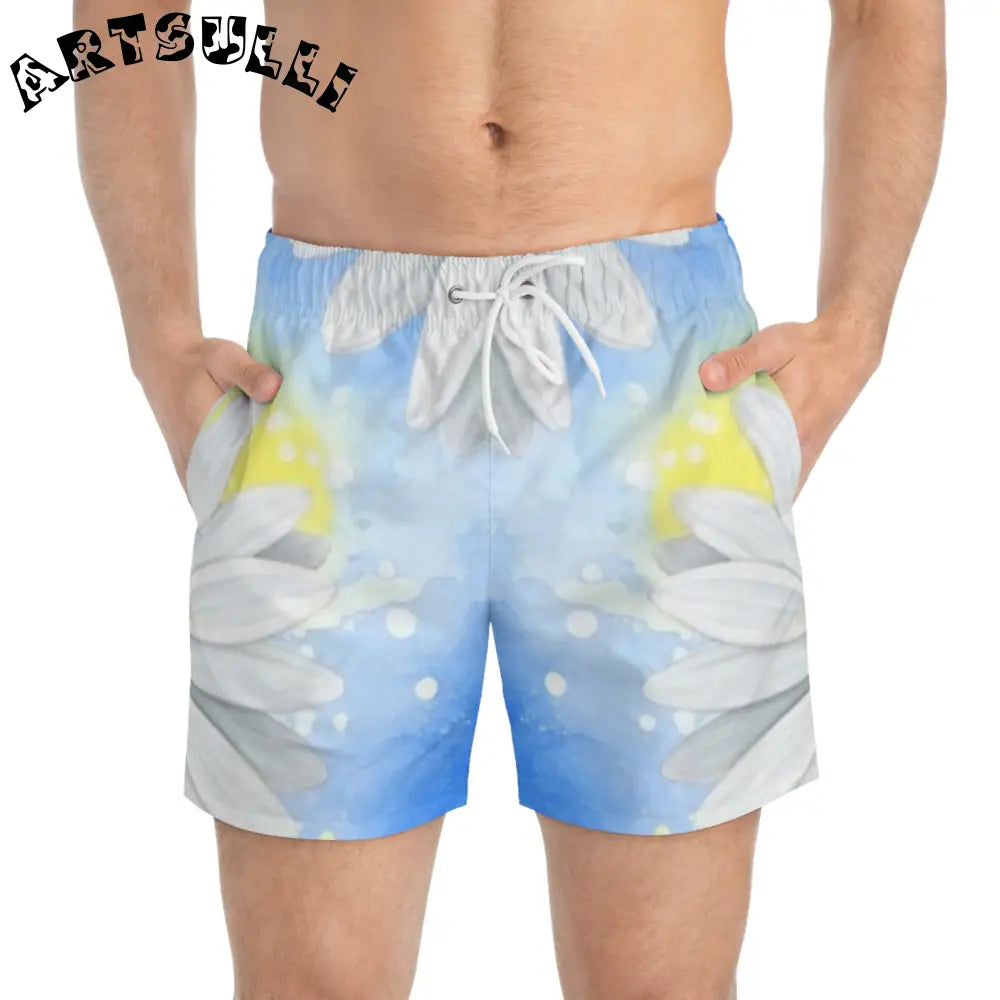 JAKKOUTTHEBXX Daisies Swim Trunks (AOP) JAKKOUTTHEBXX Artsulli - Art