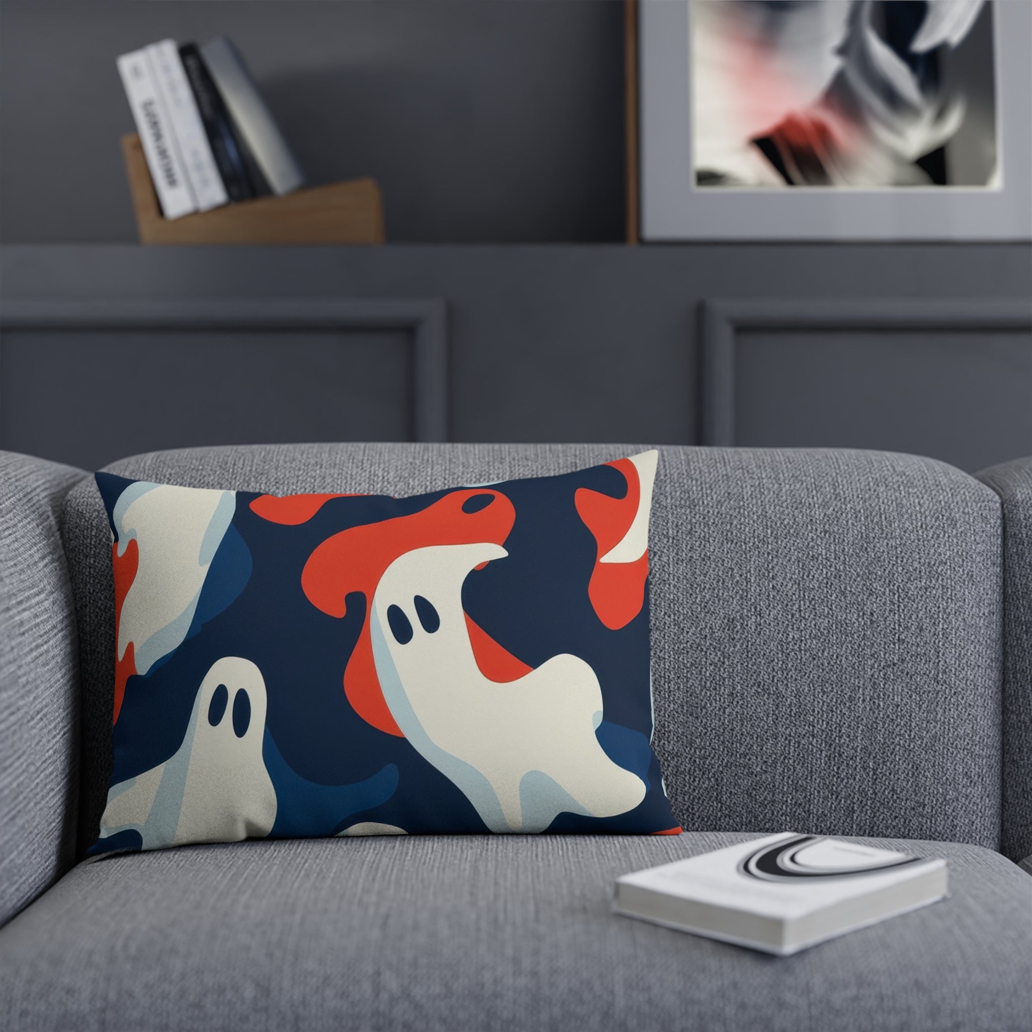 Camo Ghosts Cushion, Artsulli - Art is Long, Life is Short, Home Decor, , , , , , , 