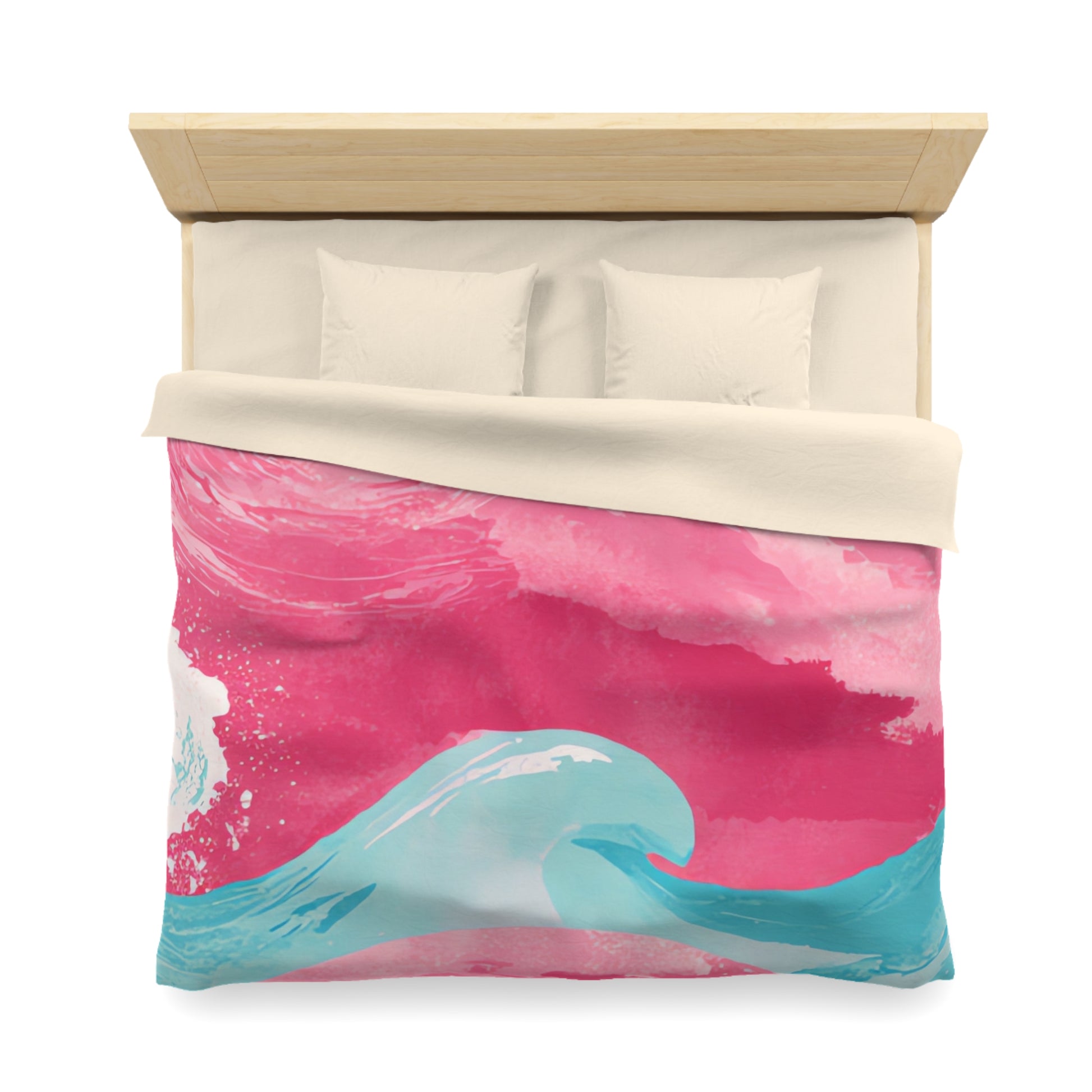 The Great Pastelwave Pink and Blue Microfiber Duvet Cover, Artsulli - Art is Long, Life is Short, Home Decor, , , , , , , 