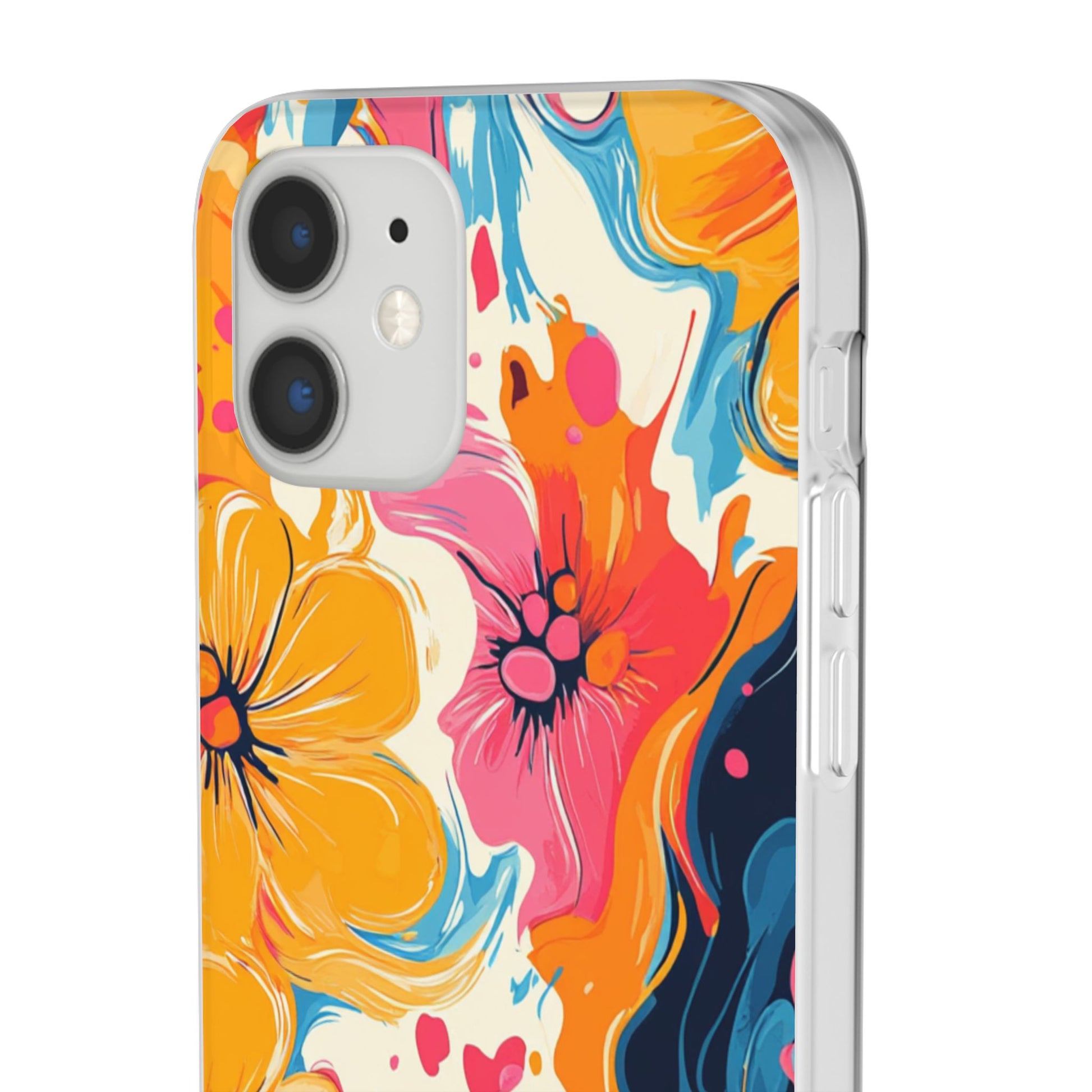 Vibrant Abstract Floral Flexi Case, Artsulli - Art is Long, Life is Short, Phone Case, , , , , , , 